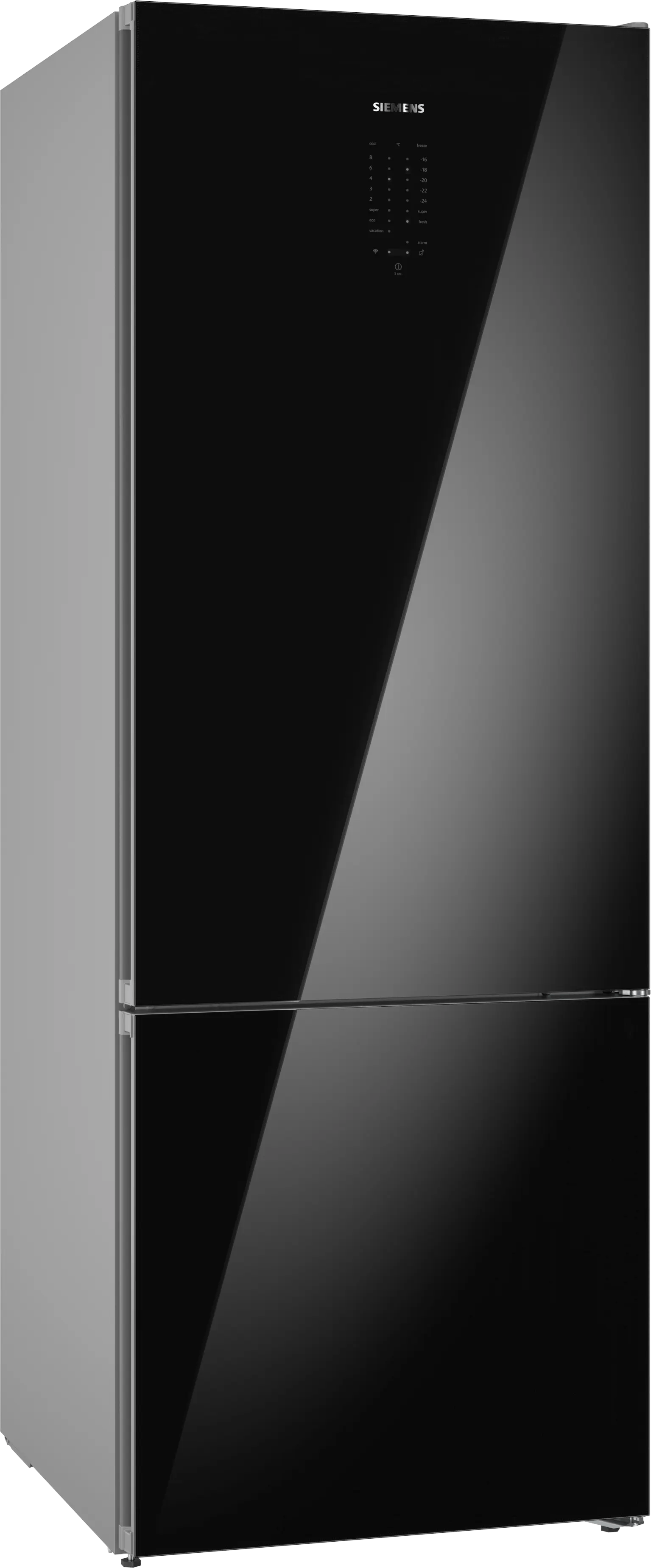 SIEMENS iQ500 Alttan Donduruculu Buzdolabı 193 x 70 cm Siyah, Total noFrost KG56NLBE0N