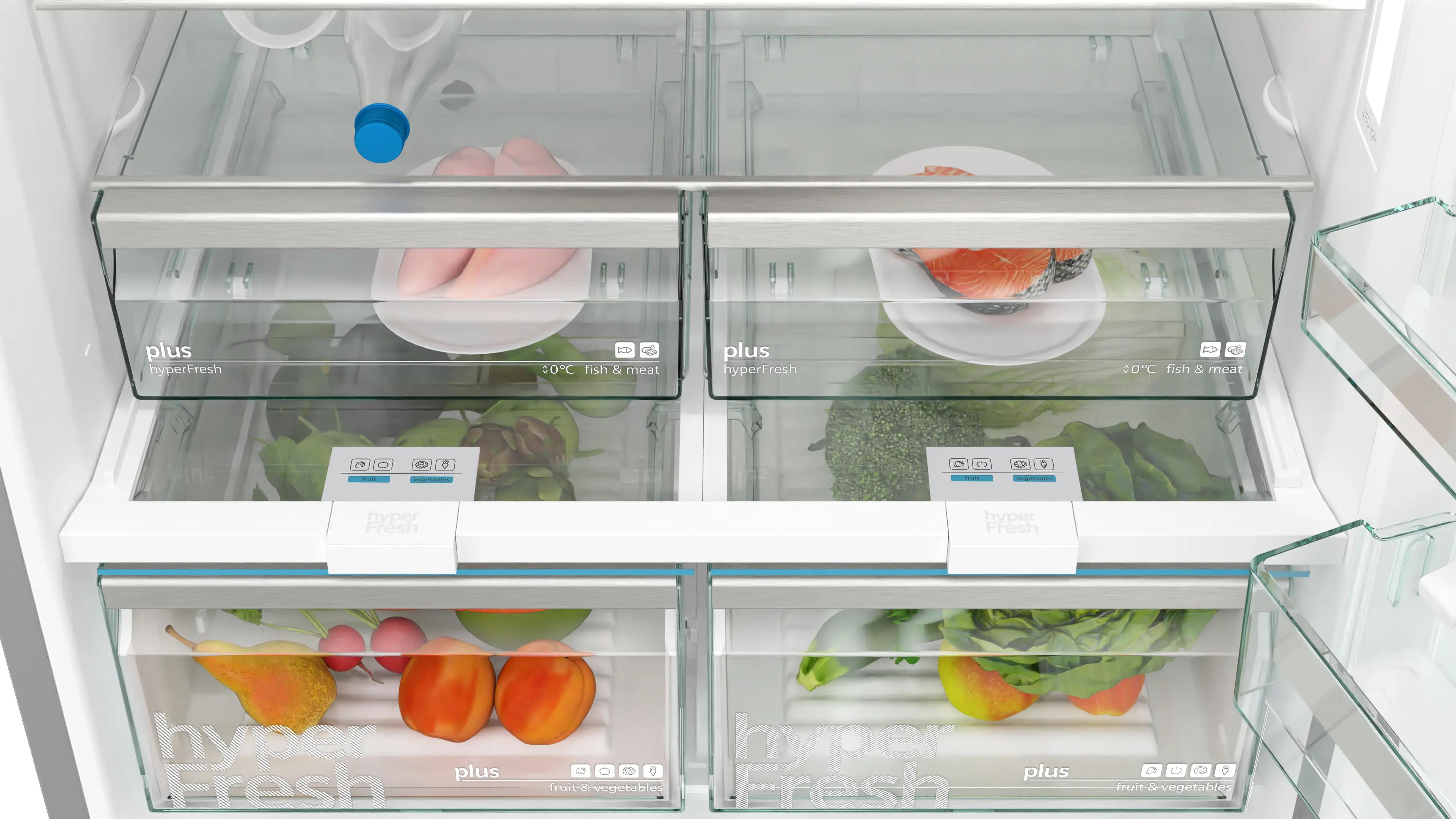 SIEMENS iQ500 Alttan Donduruculu Buzdolabı 186 x 86 cm Paslanmaz çelik KG86NAID2N - görsel 4