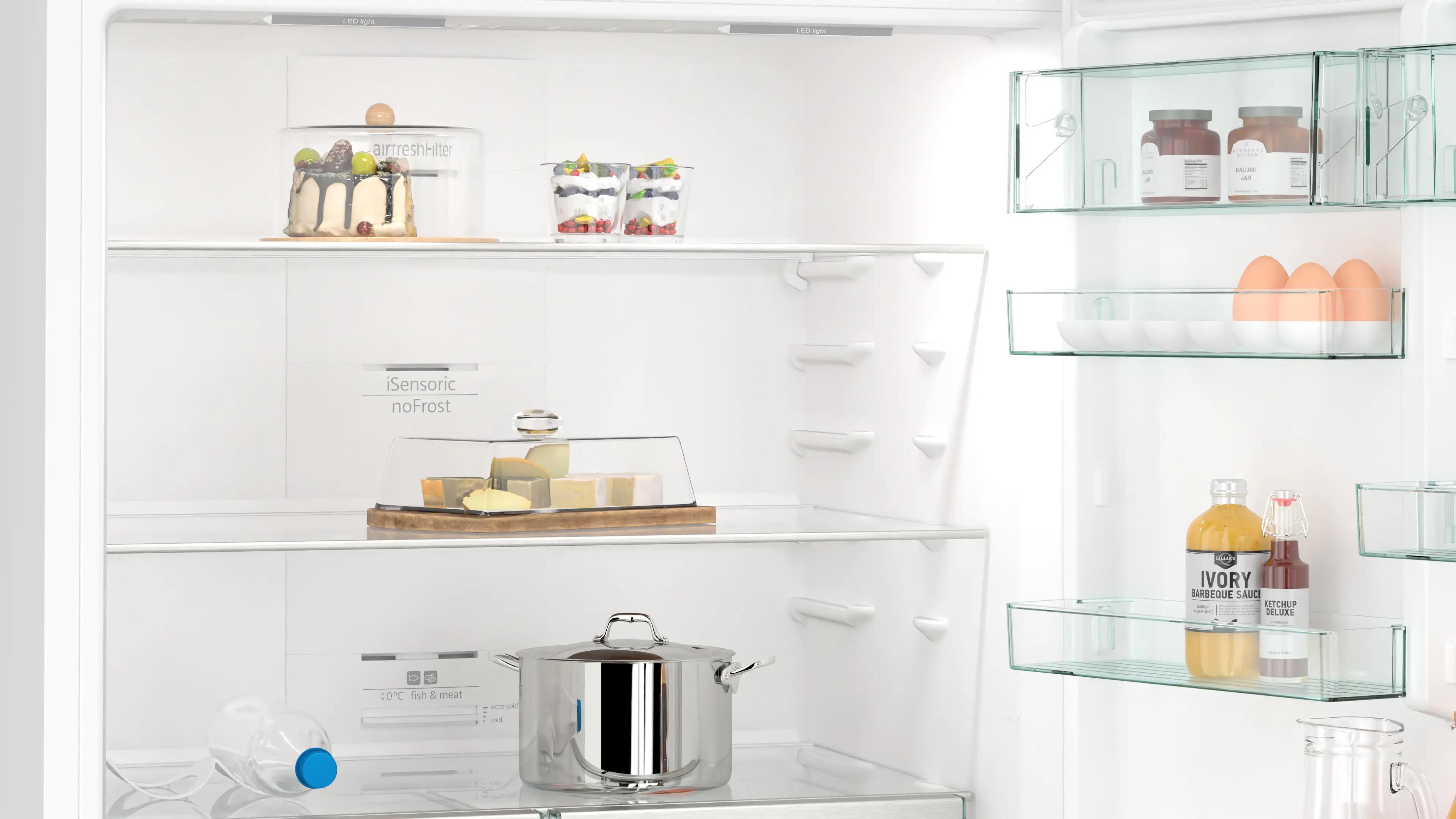 SIEMENS iQ500 Alttan Donduruculu Buzdolabı 186 x 86 cm Beyaz, Total noFrost KG86NVWE0N - görsel 3