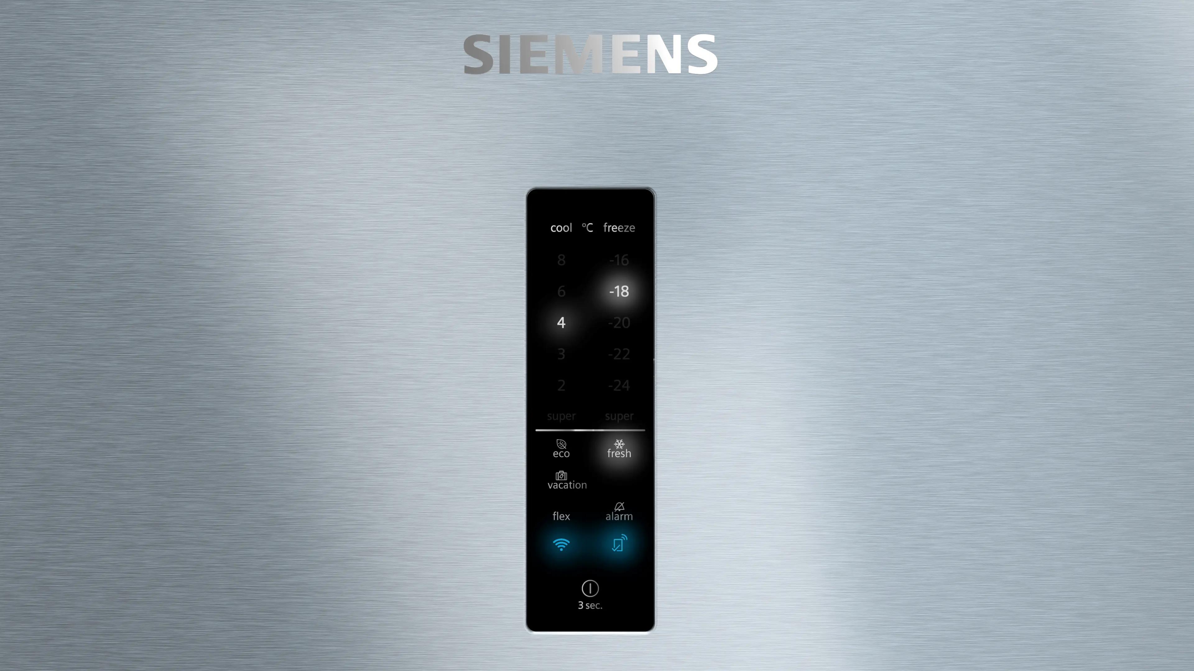 SIEMENS iQ700 Alttan Donduruculu Buzdolabı 186 x 75 cm Paslanmaz çelik KG76PAIC0N - görsel 4