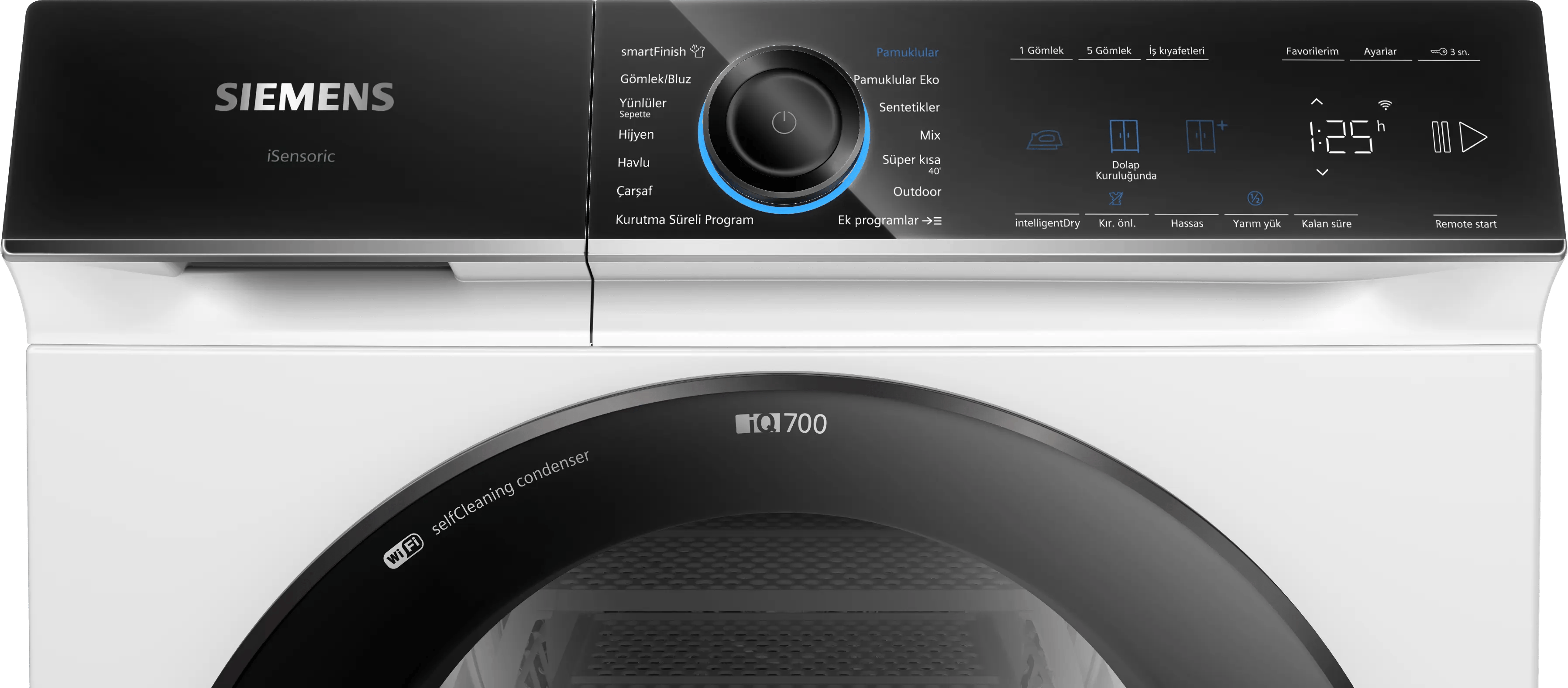 SIEMENS iQ700 Isı Pompalı Kurutma Makinesi 9 kg WQ45B2A0TR - görsel 2