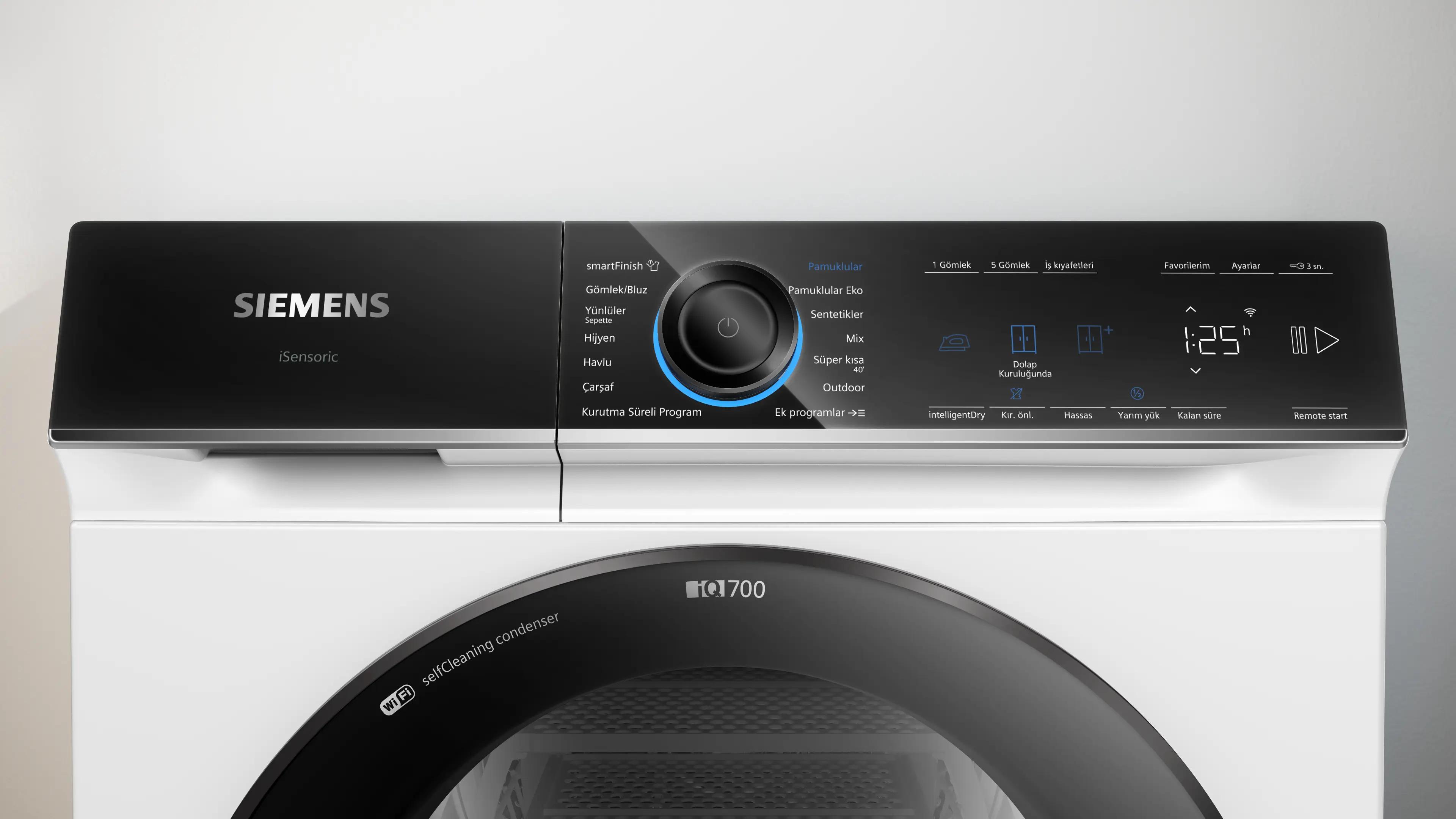 SIEMENS iQ700 Isı Pompalı Kurutma Makinesi 9 kg WQ45B2A0TR - görsel 3