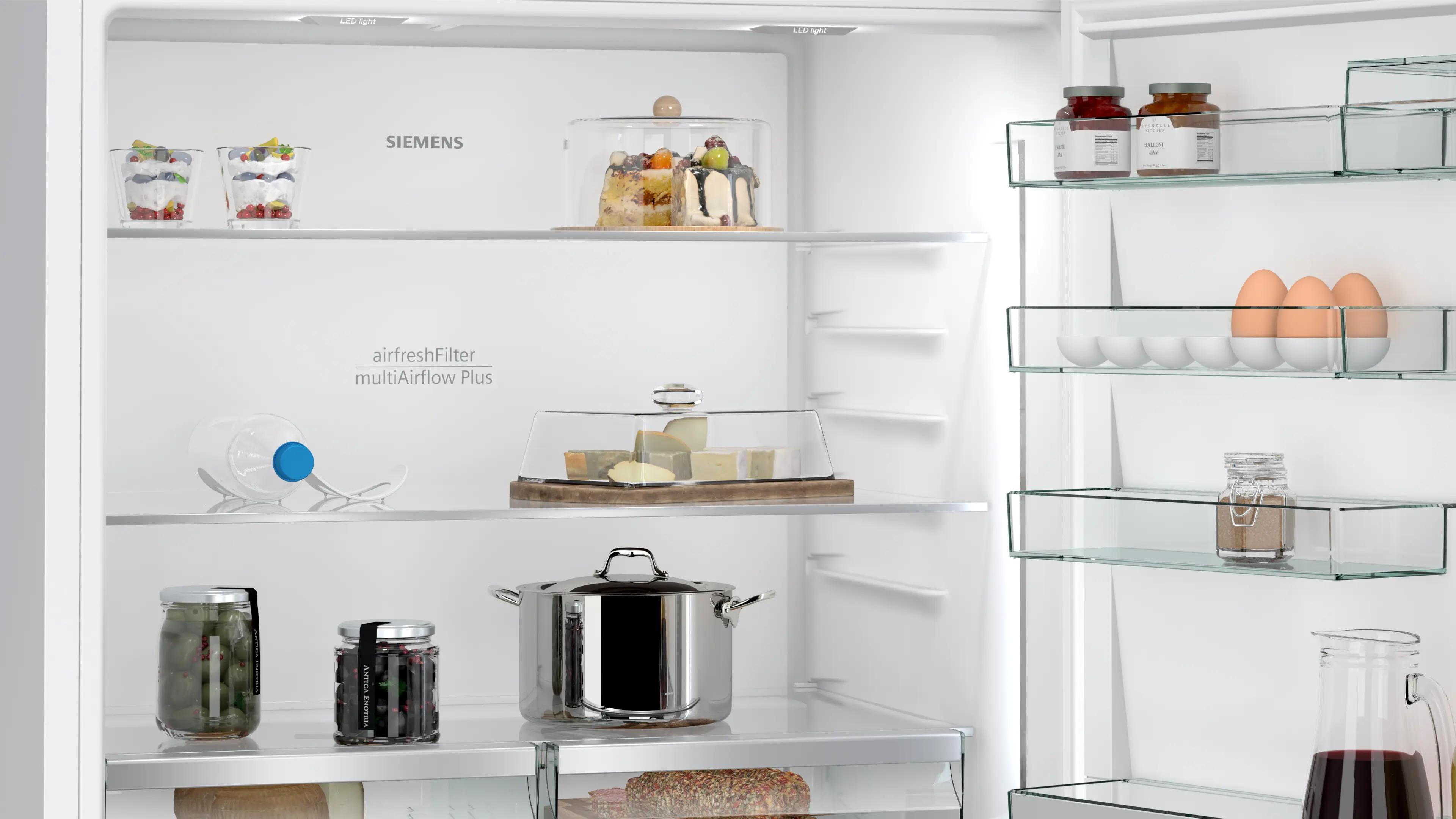 SIEMENS iQ700 Alttan Donduruculu Buzdolabı 186 x 86 cm Beyaz, Total noFrost KG86PFWC0N - görsel 3