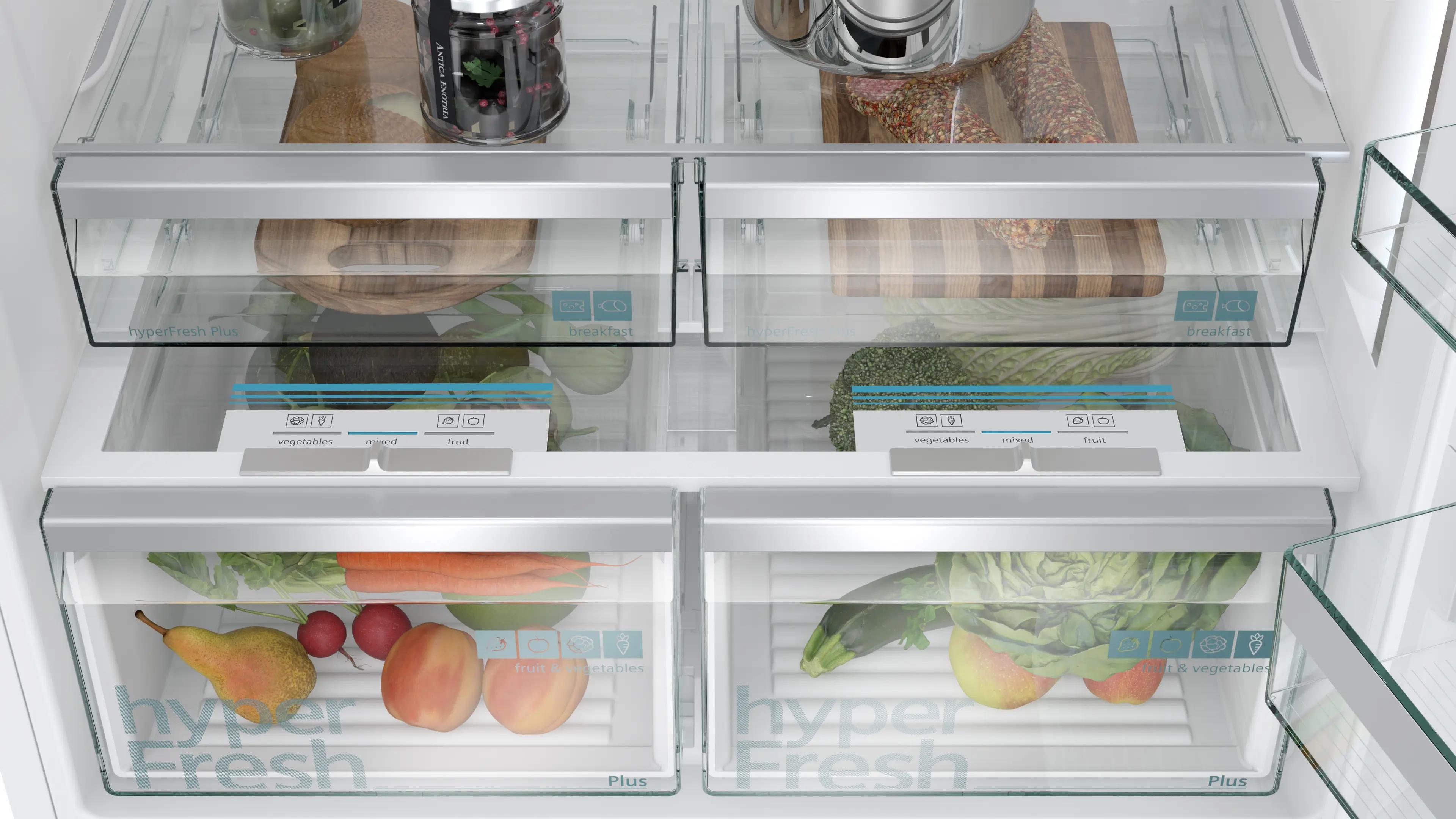 SIEMENS iQ700 Alttan Donduruculu Buzdolabı 186 x 86 cm Beyaz, Total noFrost KG86PFWC0N - görsel 4