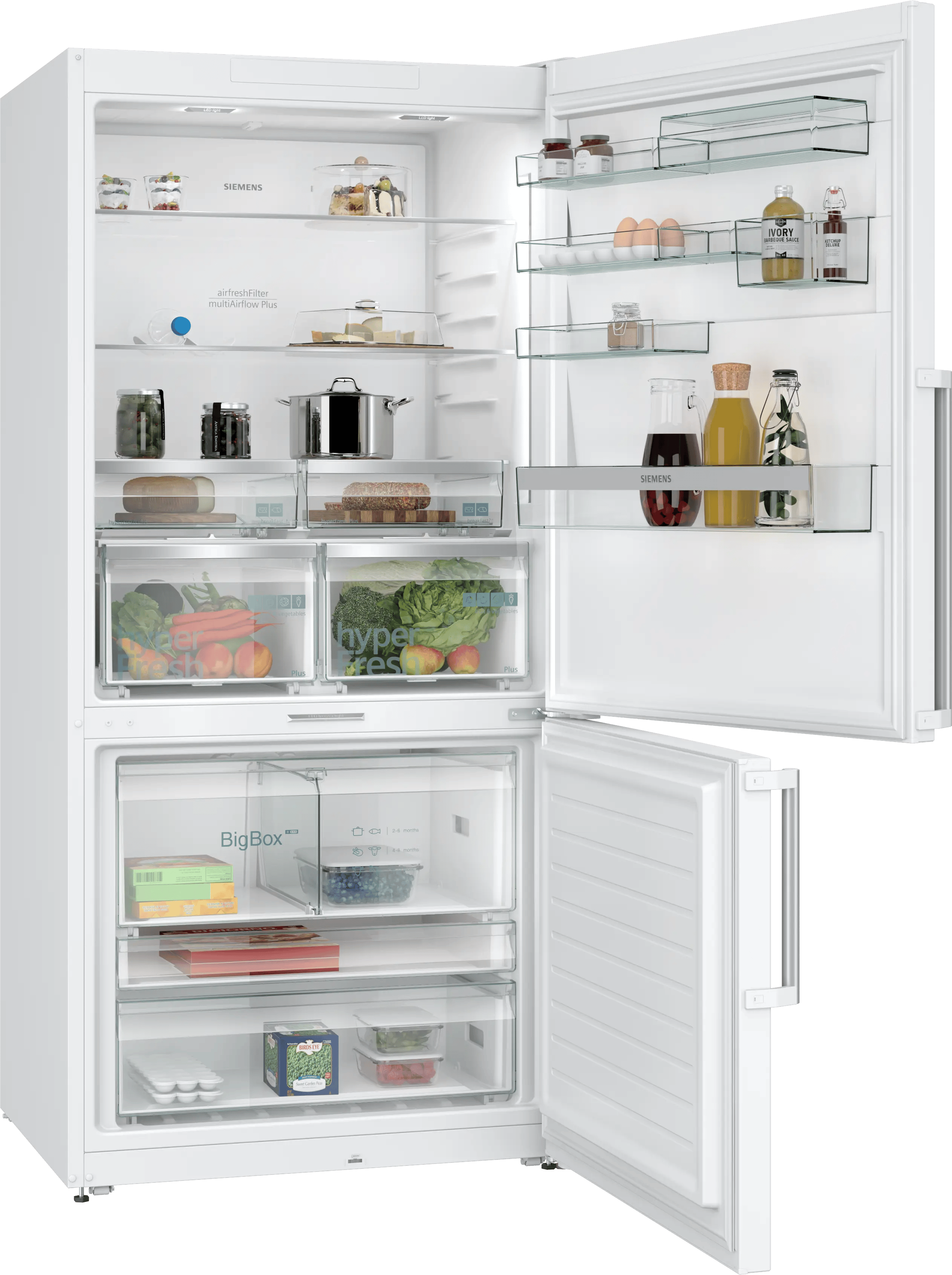 SIEMENS iQ700 Alttan Donduruculu Buzdolabı 186 x 86 cm Beyaz, Total noFrost KG86PFWC0N - görsel 2