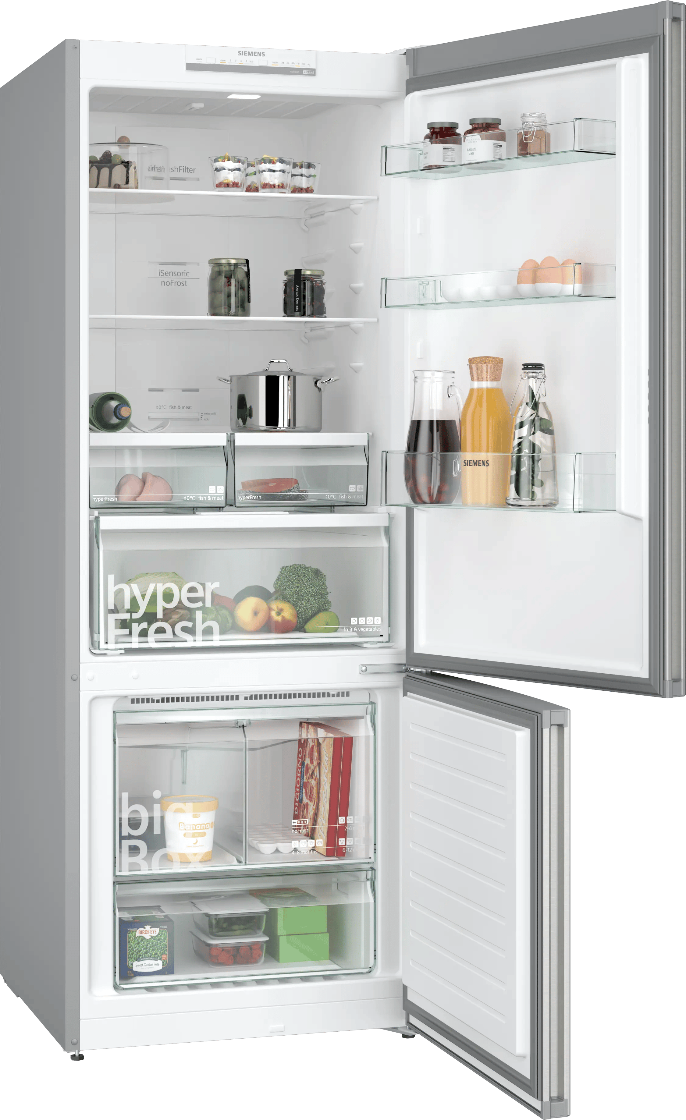 SIEMENS iQ300 Alttan Donduruculu Buzdolabı 186 x 70 cm Paslanmaz çelik KG55NVIE0N - görsel 2