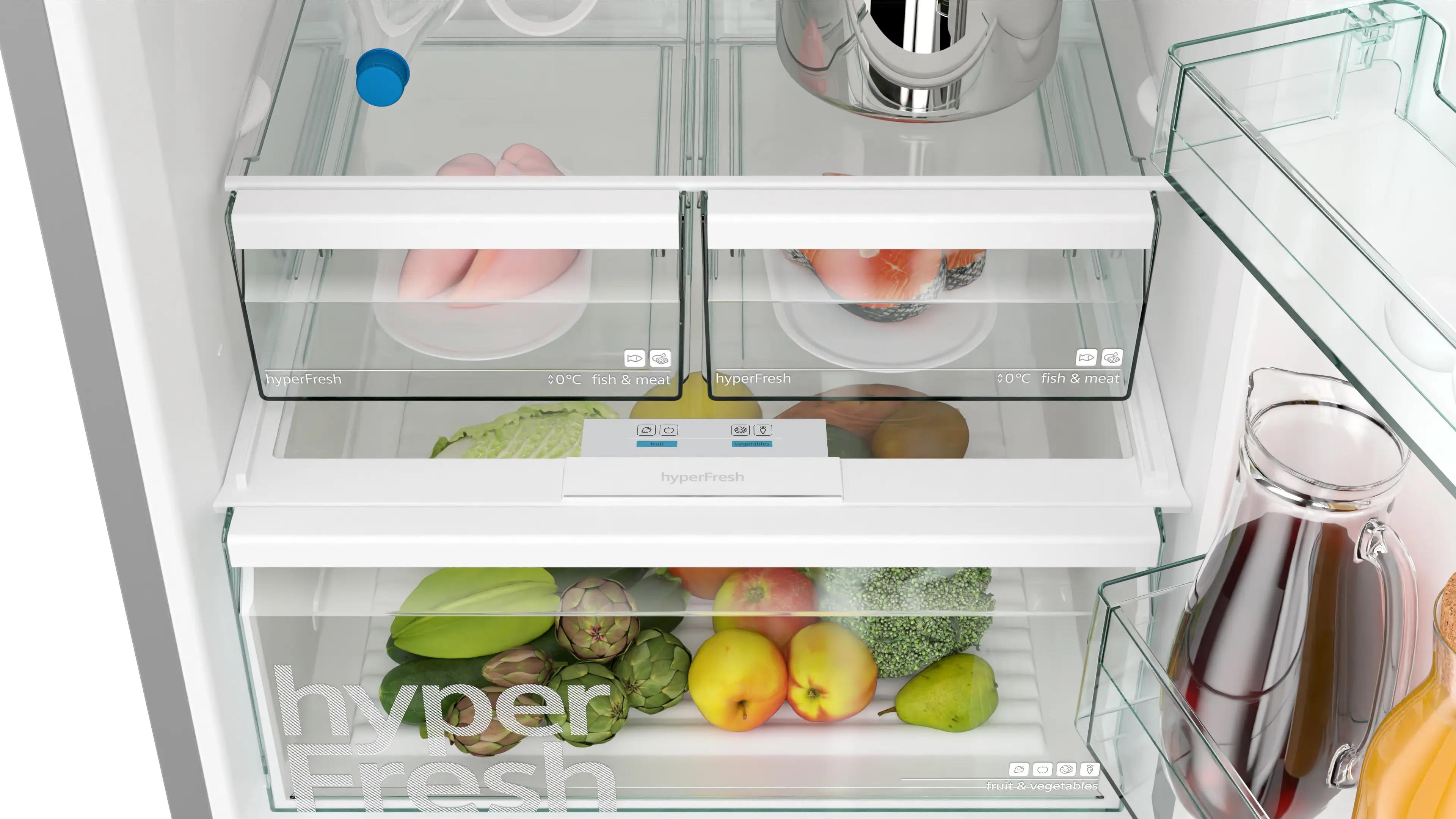SIEMENS iQ300 Alttan Donduruculu Buzdolabı 186 x 70 cm Paslanmaz çelik KG55NVIE0N - görsel 5