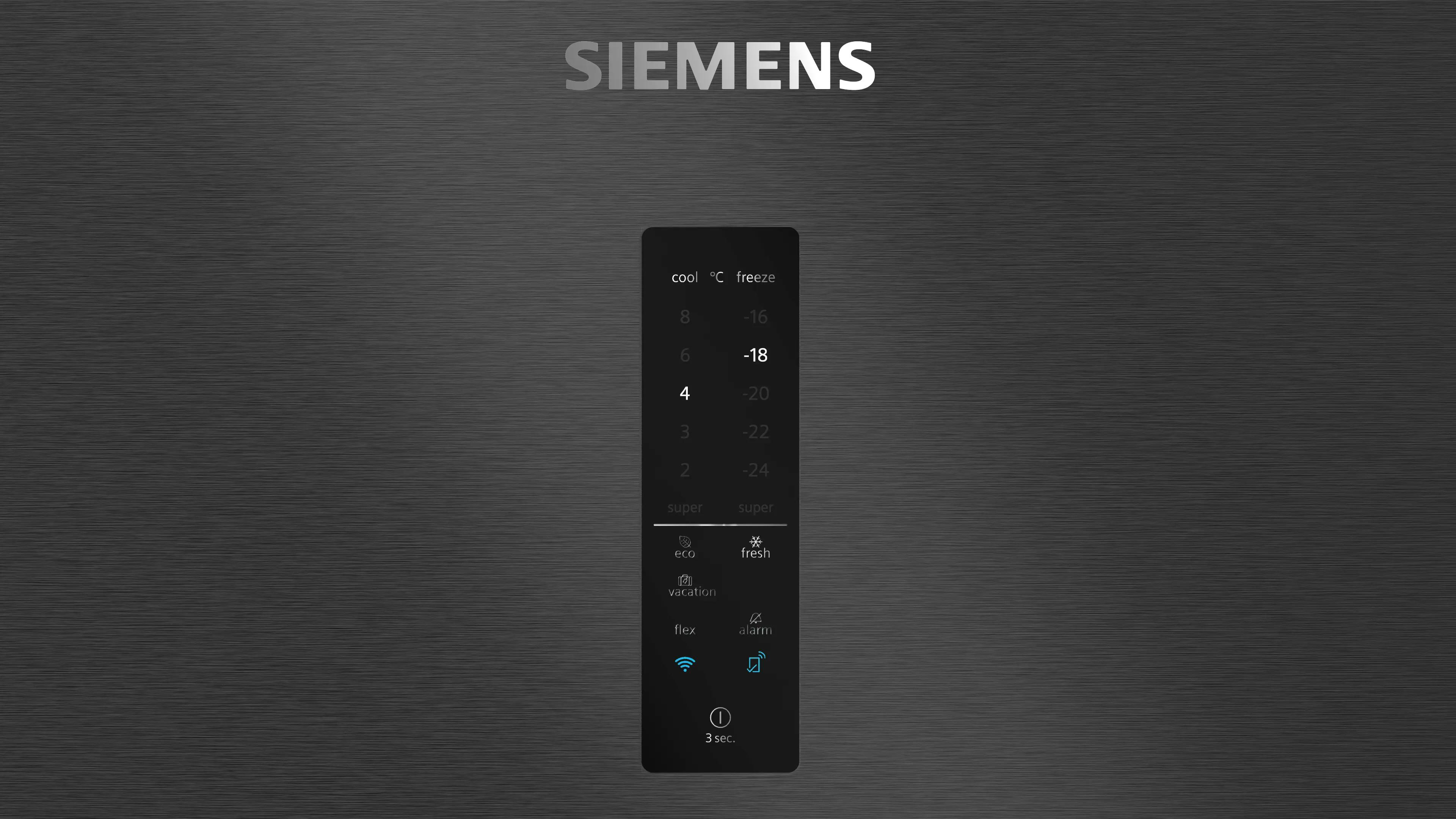 SIEMENS iQ700 Alttan Donduruculu Buzdolabı 186 x 86 cm BlackSteel KG86PAXB0N - görsel 3