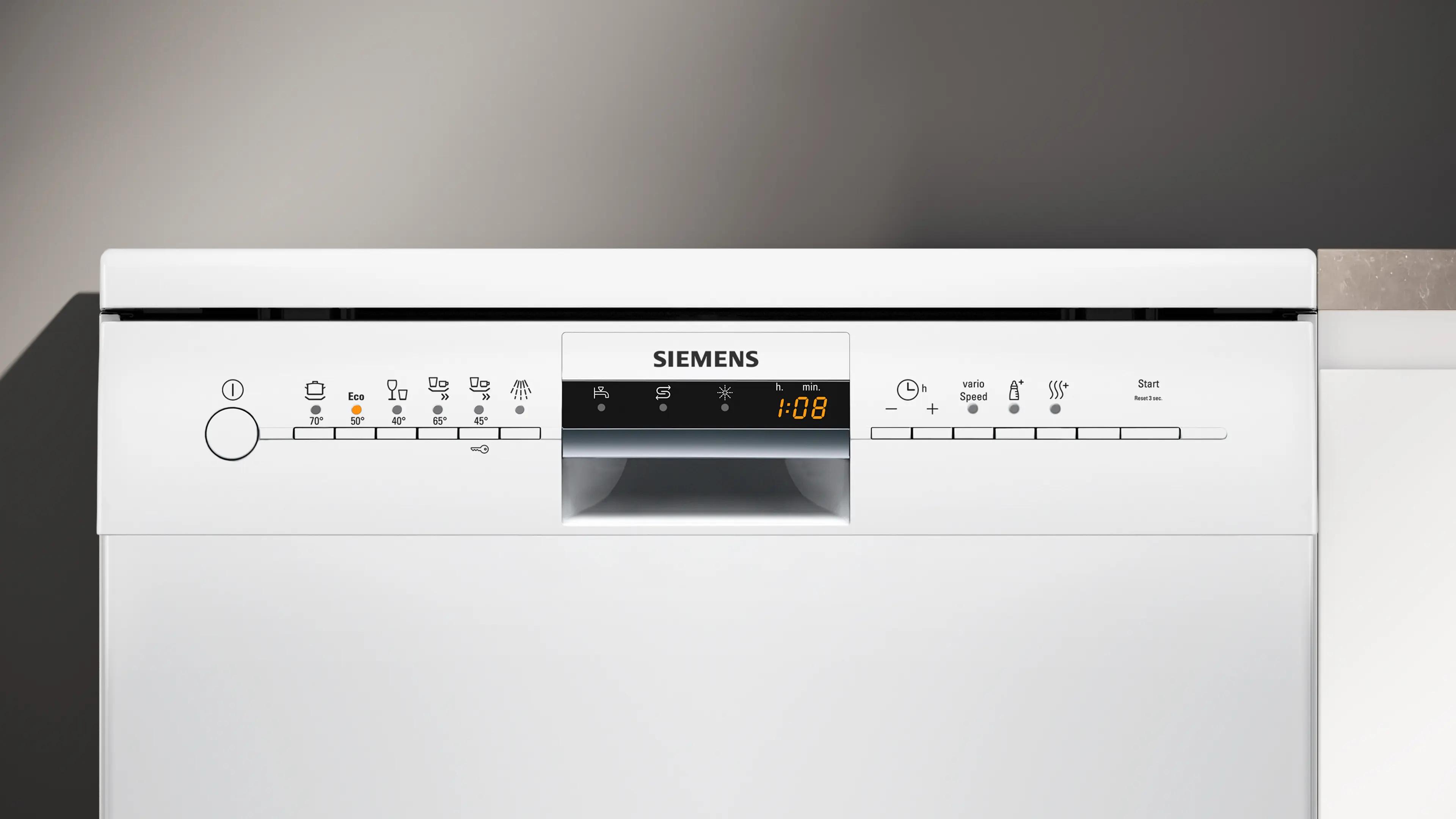 SIEMENS iQ100 Solo Bulaşık Makinesi 60 cm Beyaz SN216W00DT - görsel 2