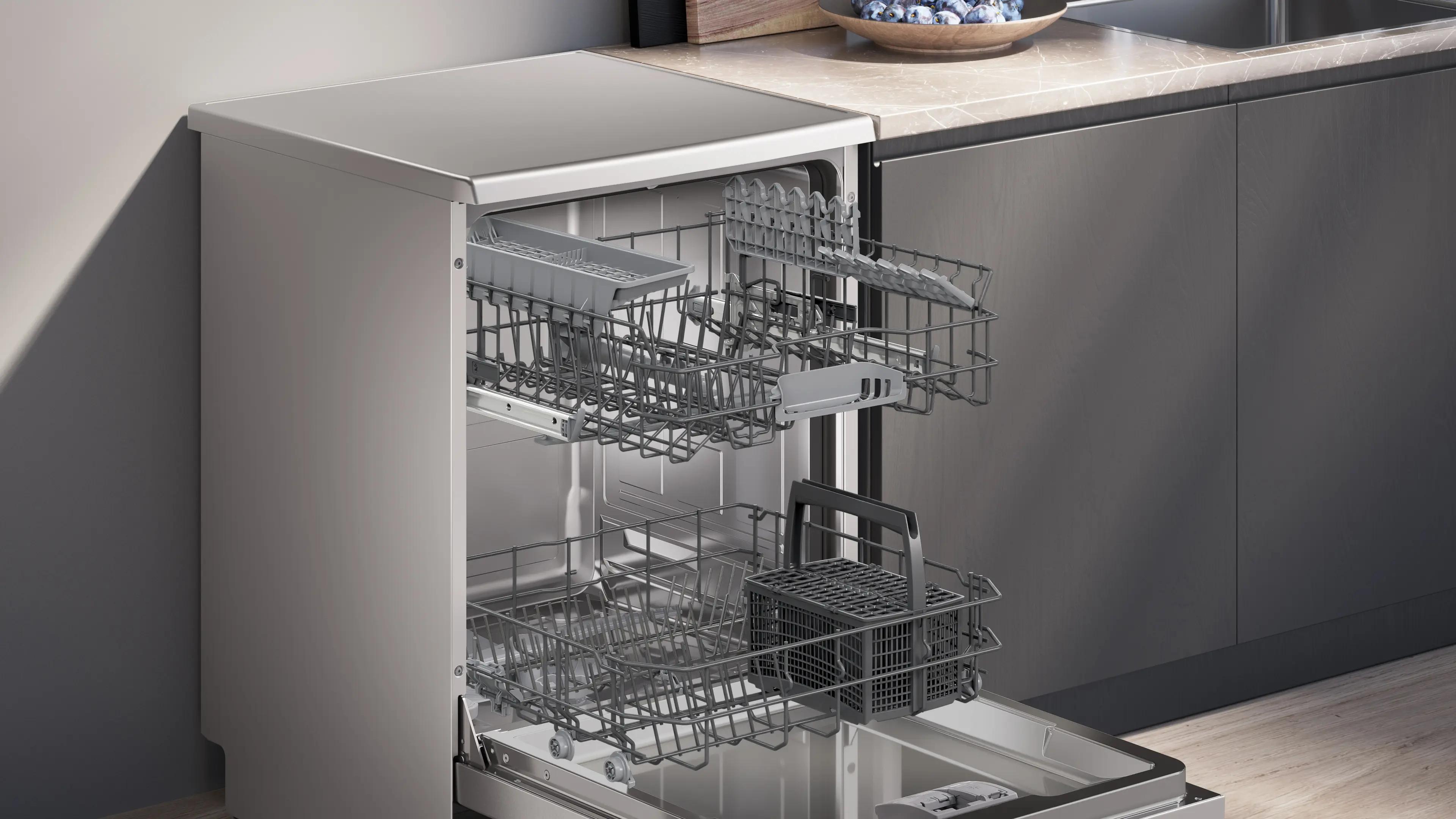 SIEMENS iQ100 Solo Bulaşık Makinesi 60 cm Kolay Temizlenebilir Inox SN216I00DT - görsel 3