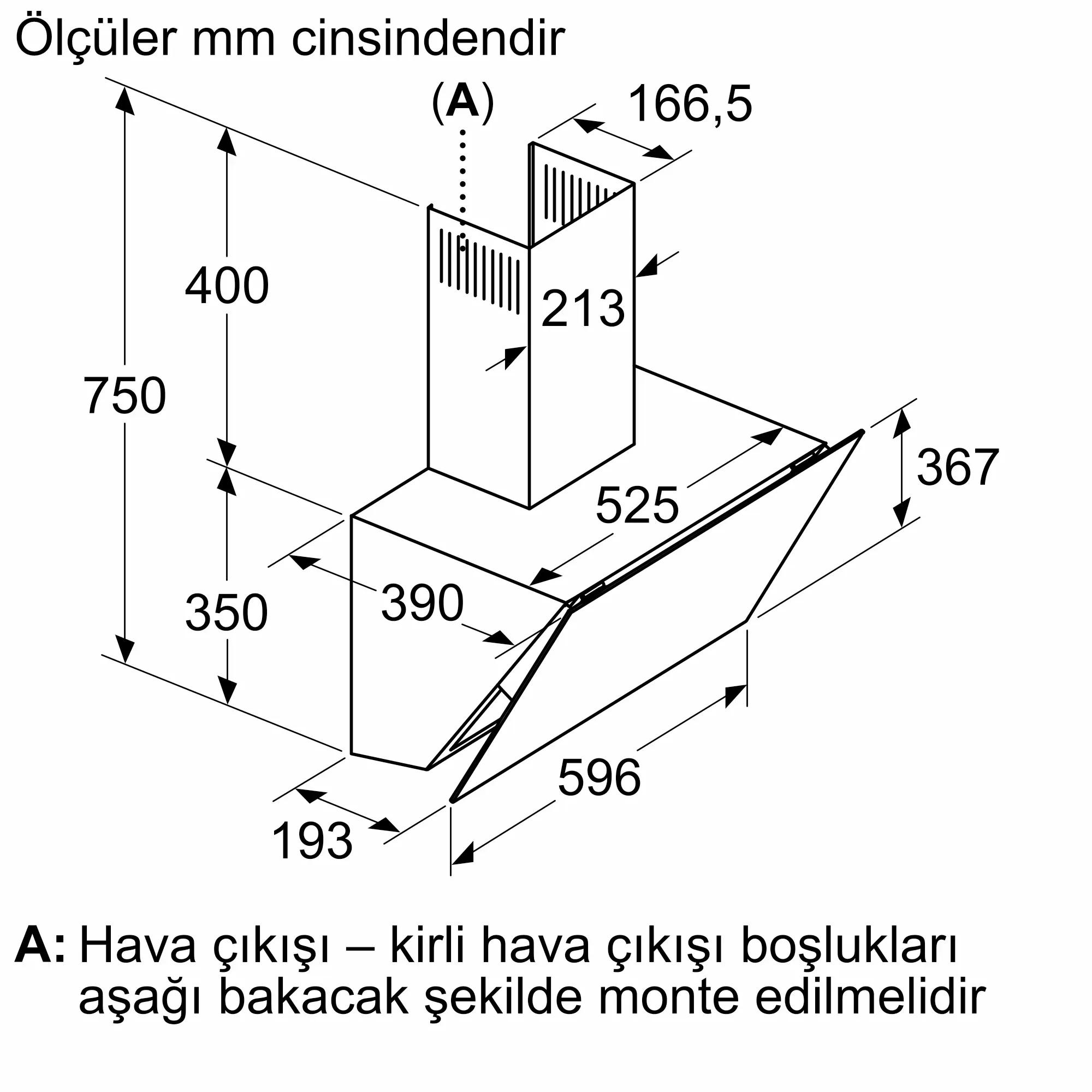 Bosch Serie 6 Duvar Tipi Davlumbaz 60 cm Beyaz Cam Yüzey, Beyaz DWK67PJ20T - görsel 6