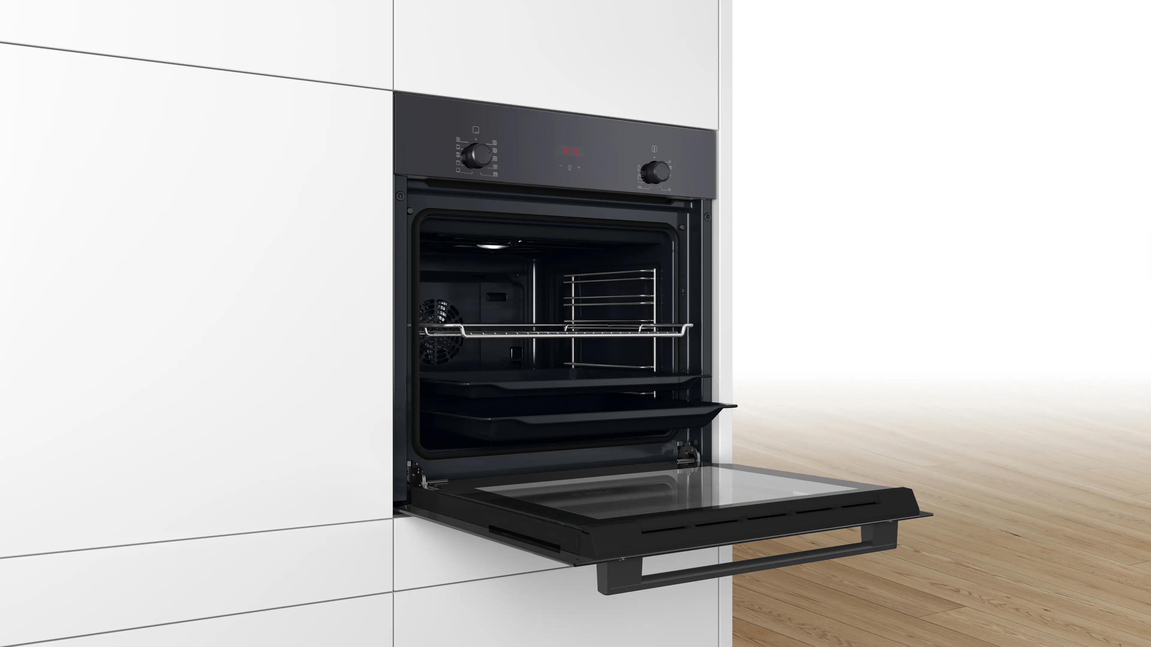 Bosch Serie 2 Ankastre Fırın 60 x 60 cm Siyah HBF512BB1T - görsel 3