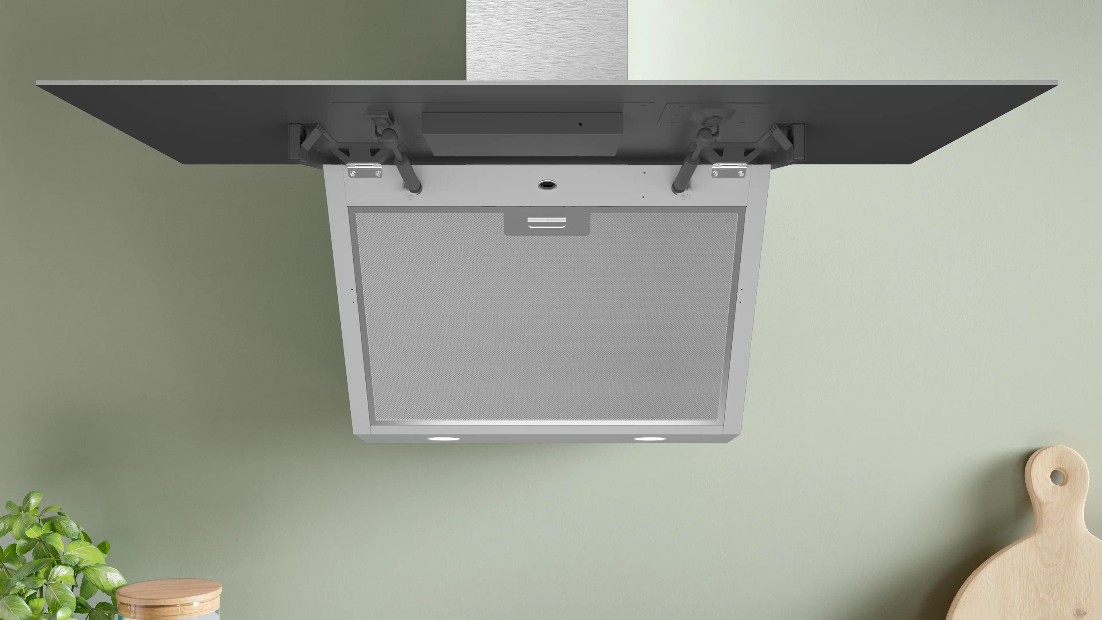 Bosch Serie 6 Duvar Tipi Davlumbaz 90 cm Beyaz Cam Yüzey, Beyaz DWK97PJ20T - görsel 5
