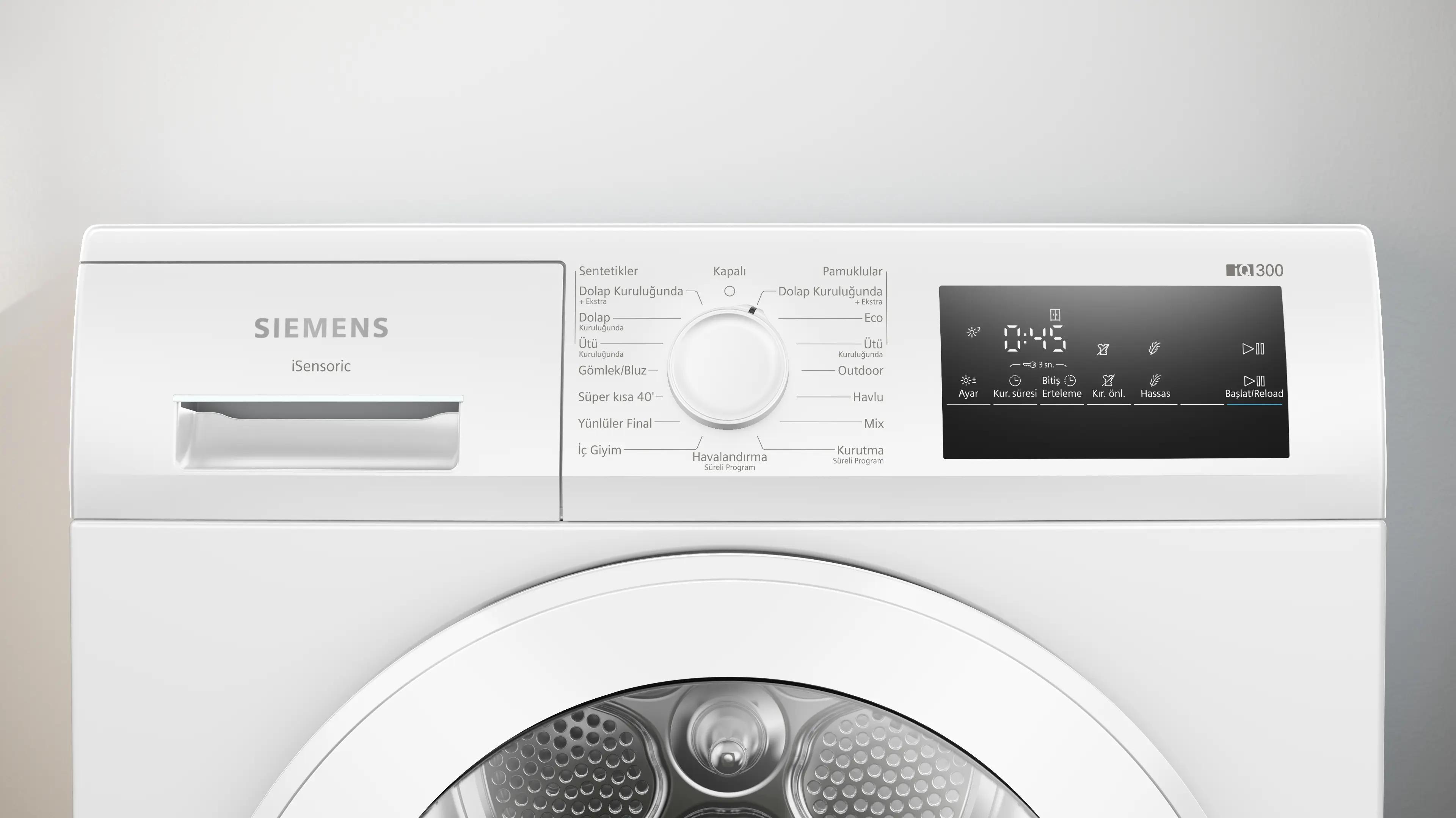 SIEMENS iQ300 Isı Pompalı Kurutma Makinesi 8 kg WT00H201TR - görsel 3
