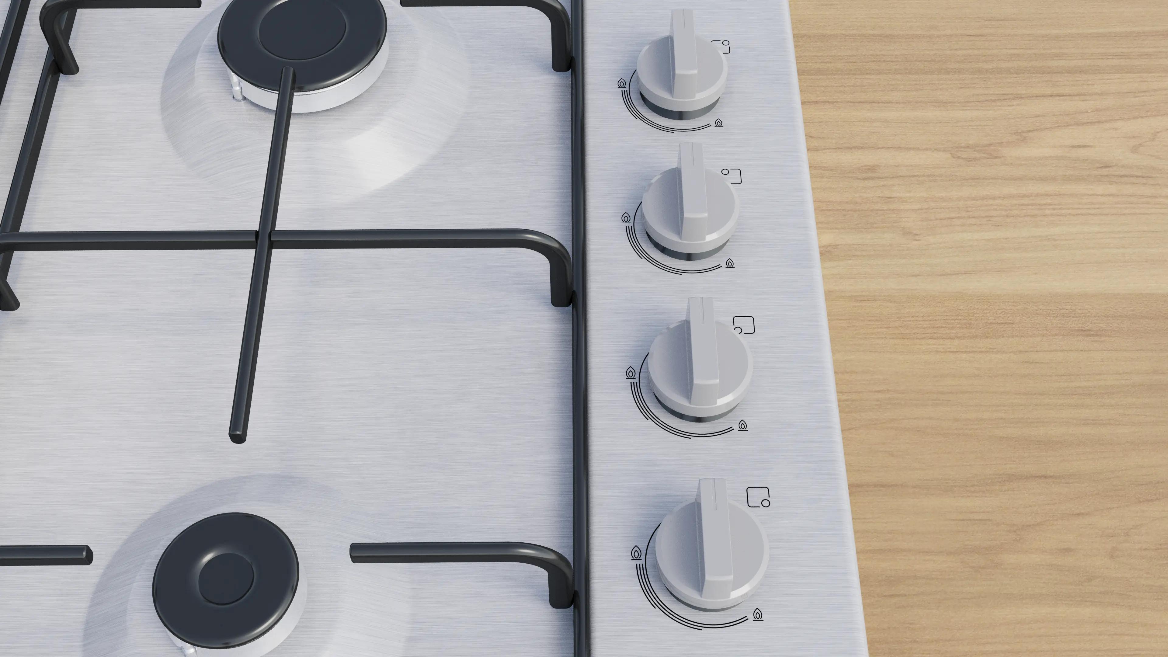 Bosch Serie 2 Gazlı Ocak 60 cm Paslanmaz çelik PBP6C5K80O - görsel 2