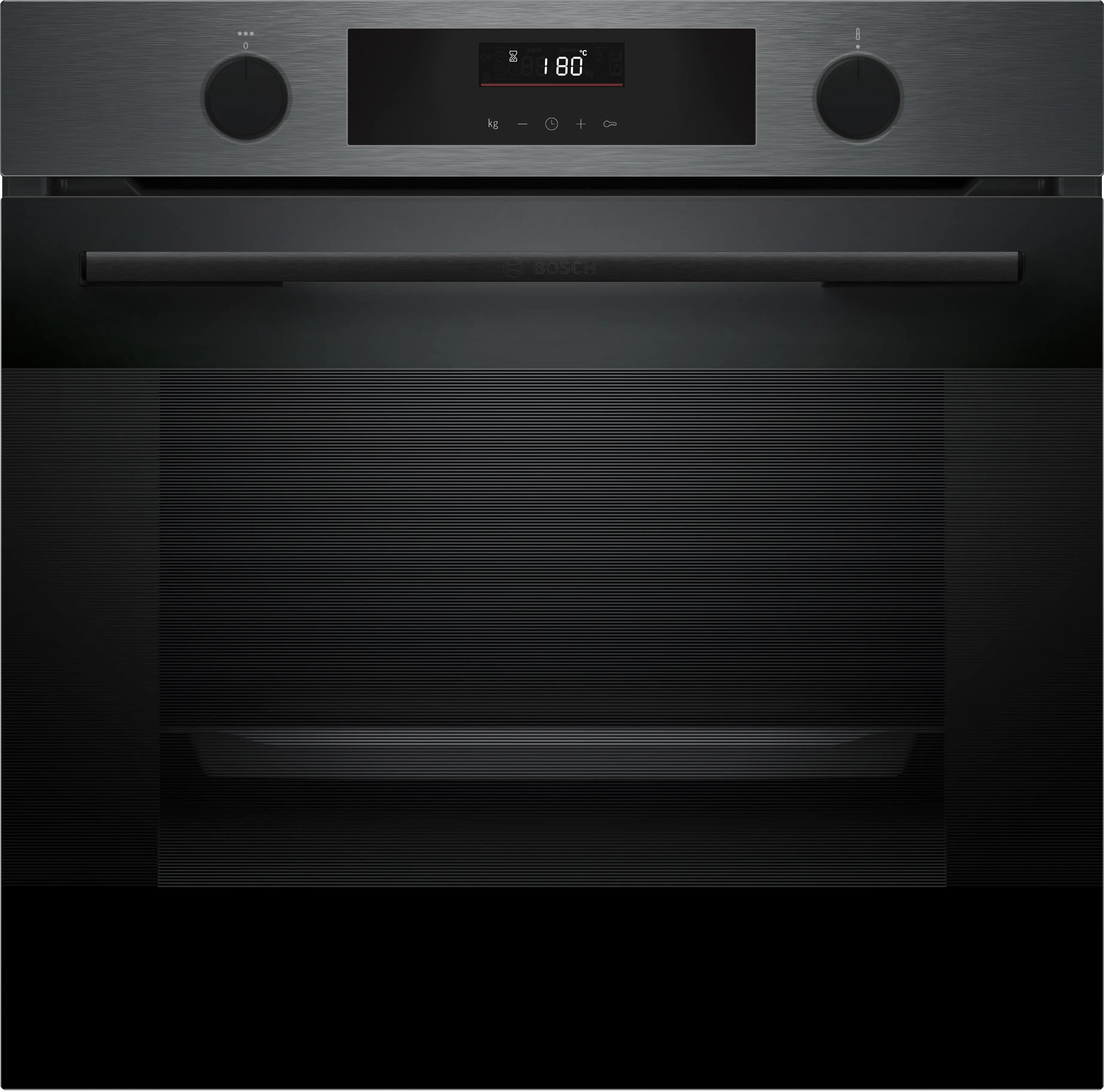 Bosch Serie 4 Buhar Destekli Ankastre Fırın 60 x 60 cm Black Inox HUA736EG0T