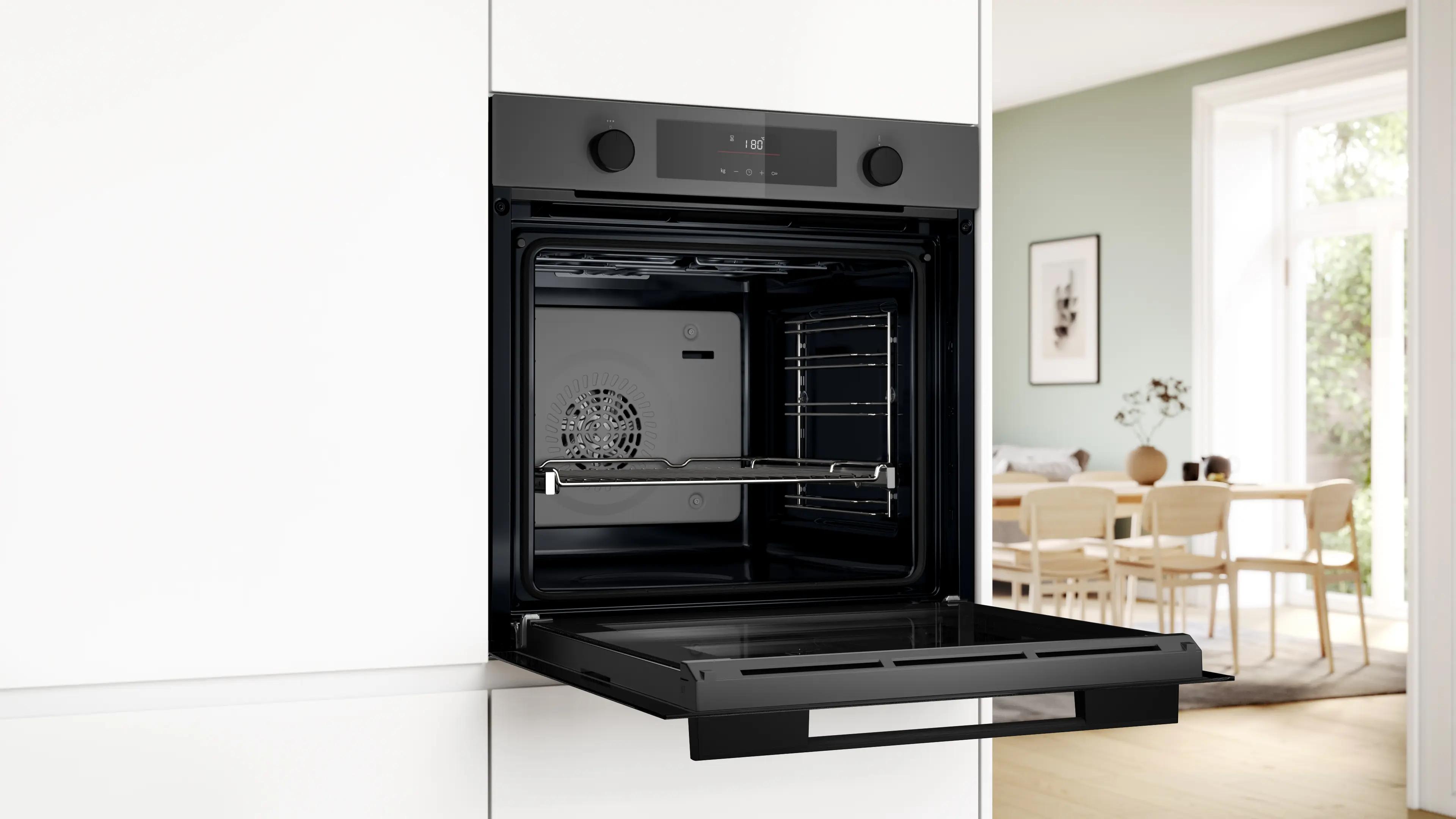 Bosch Serie 4 Buhar Destekli Ankastre Fırın 60 x 60 cm HUA736EN0T - görsel 3