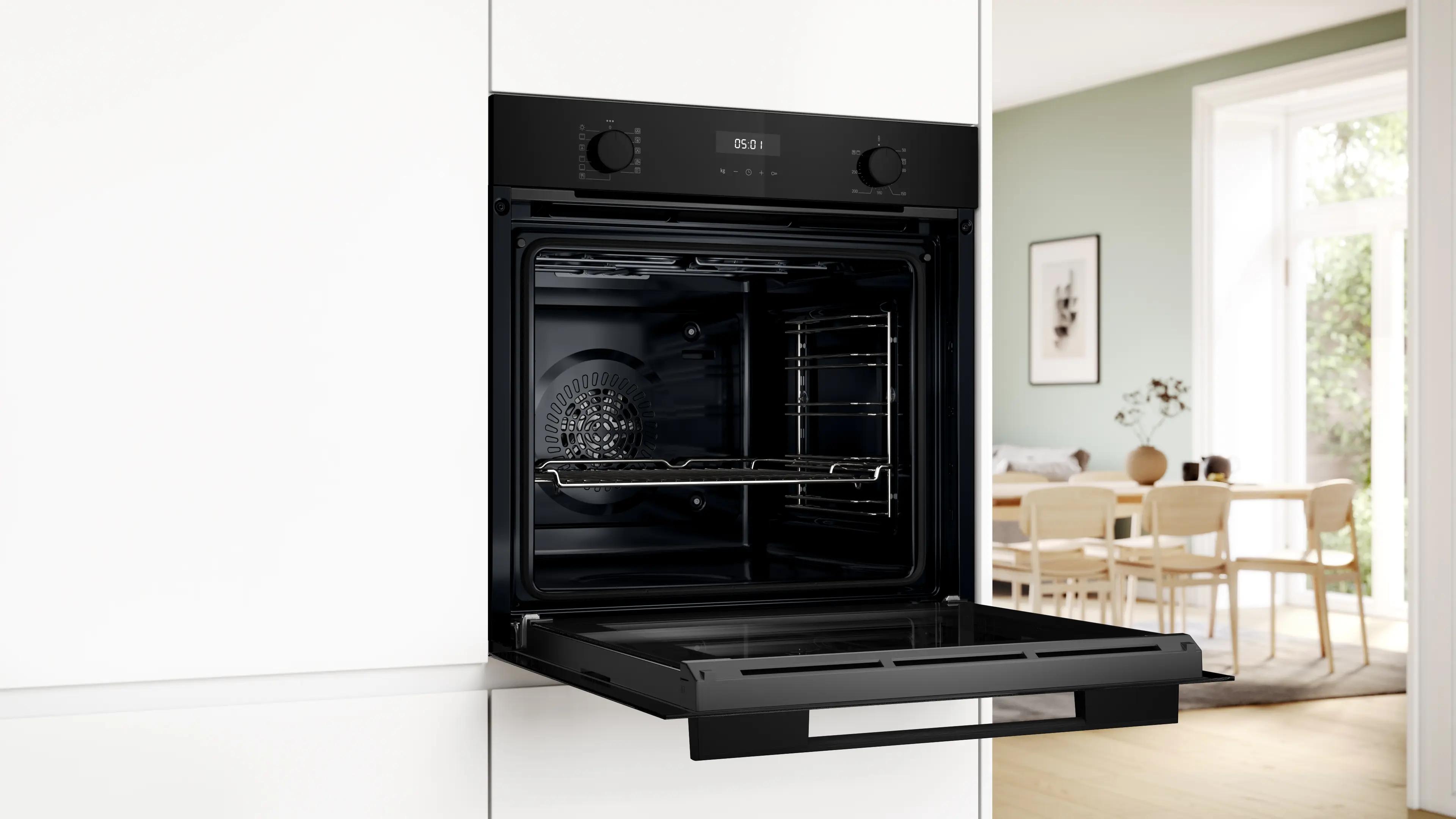 Bosch Serie 4 Buhar Destekli Ankastre Fırın 60 x 60 cm Siyah HUA717BA0T - görsel 4