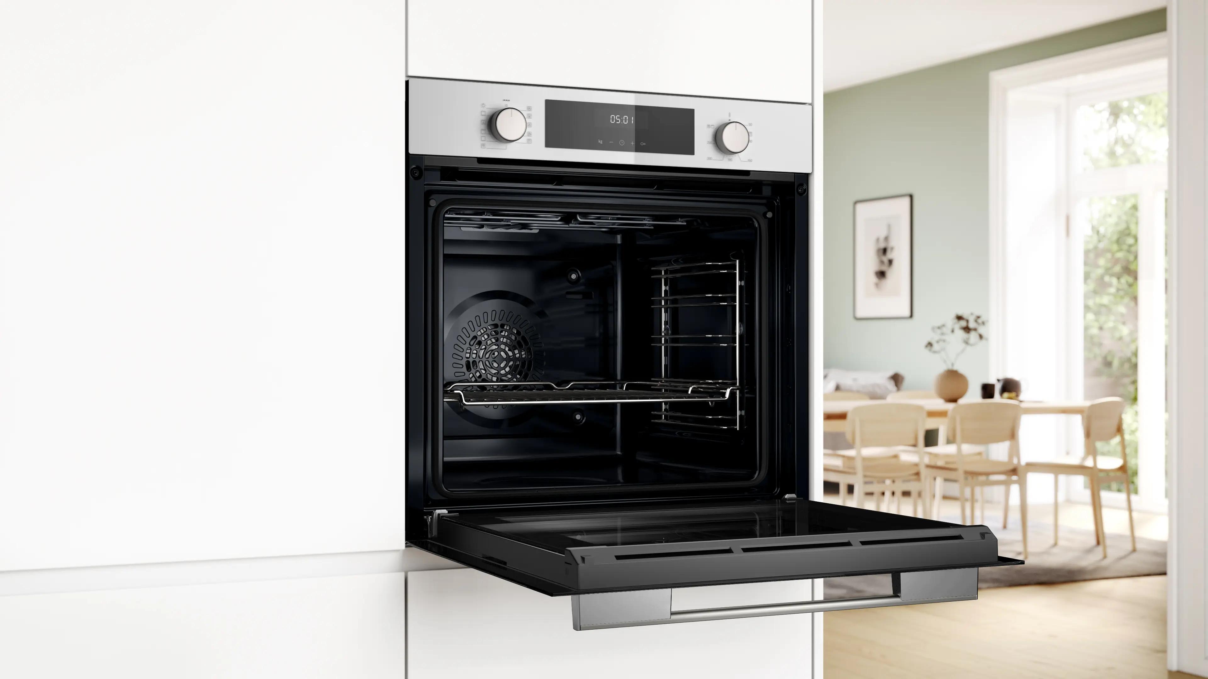 Bosch Serie 4 Buhar Destekli Ankastre Fırın 60 x 60 cm Beyaz HUA717BV0T - görsel 4
