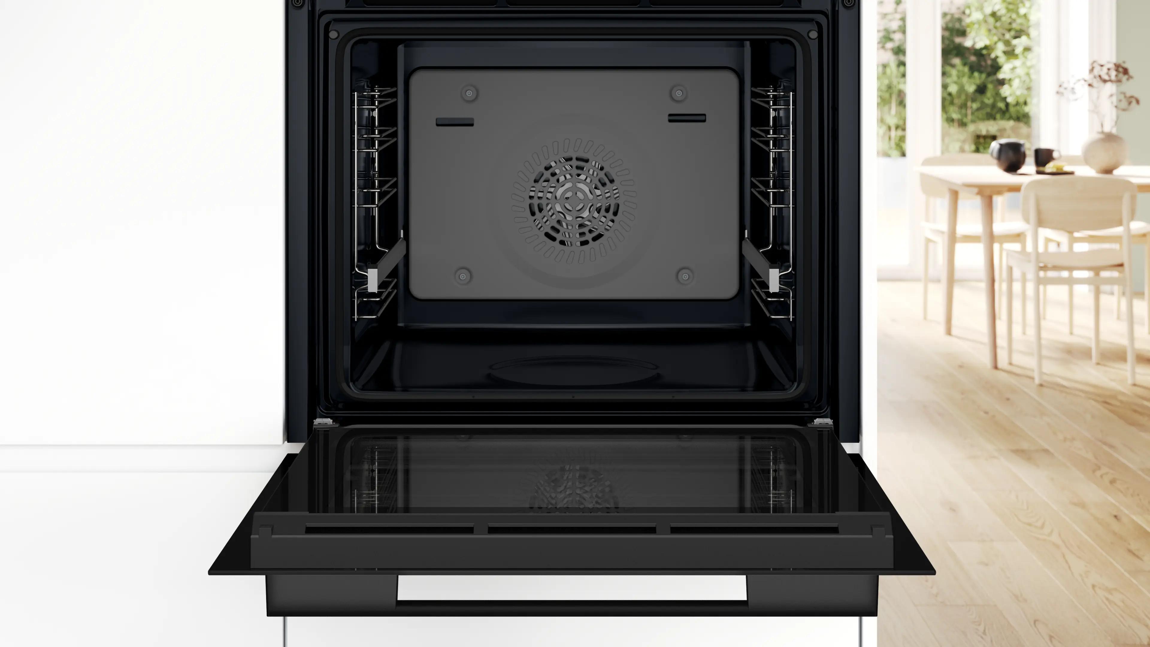 Bosch Serie 4 Buhar Destekli Ankastre Fırın 60 x 60 cm Black Inox HUA736EG0T - görsel 3