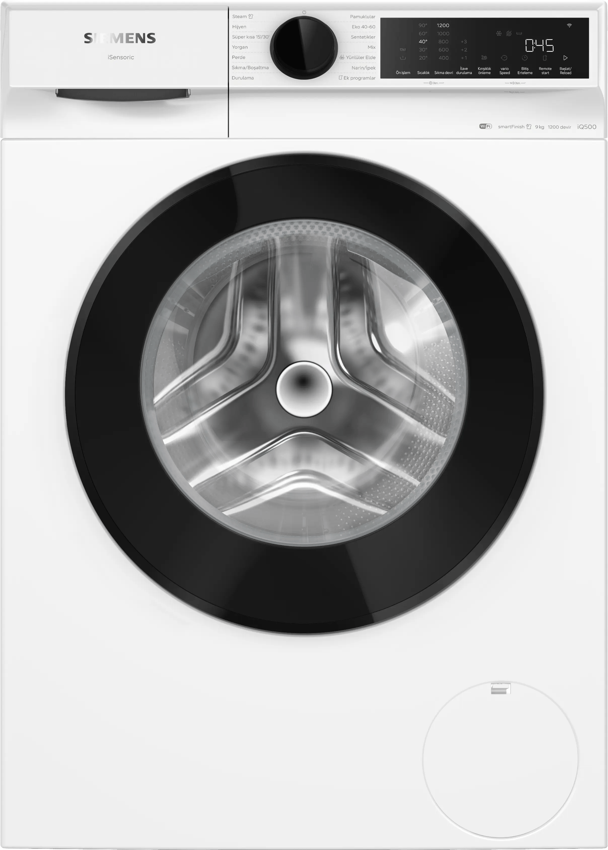 SIEMENS iQ500 Çamaşır Makinesi 9 kg maks. 1200 dev./dak. WG42K2Z0TR