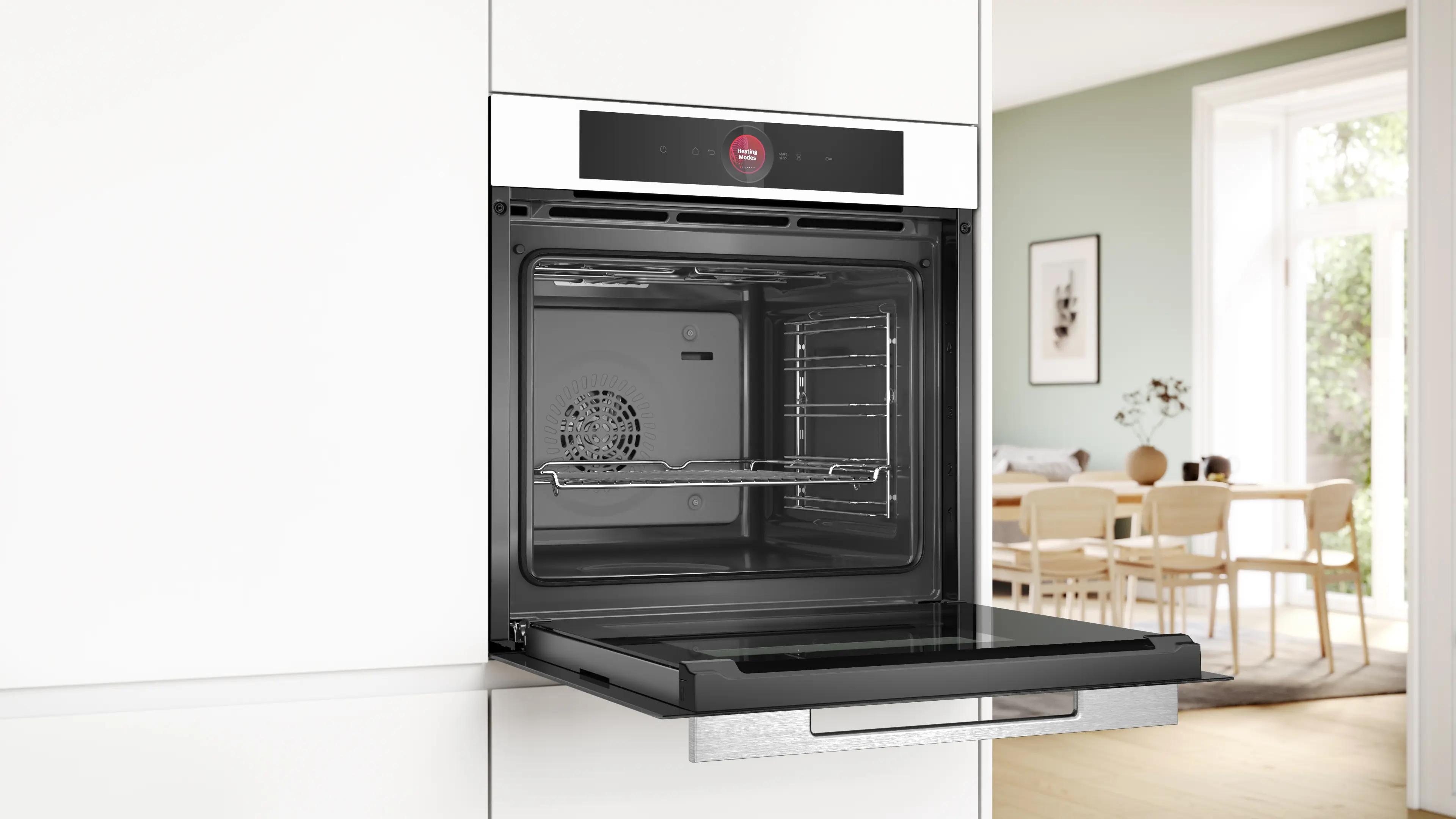 Bosch Serie 8 Ankastre Fırın 60 x 60 cm Beyaz HBG7341W1 - görsel 3