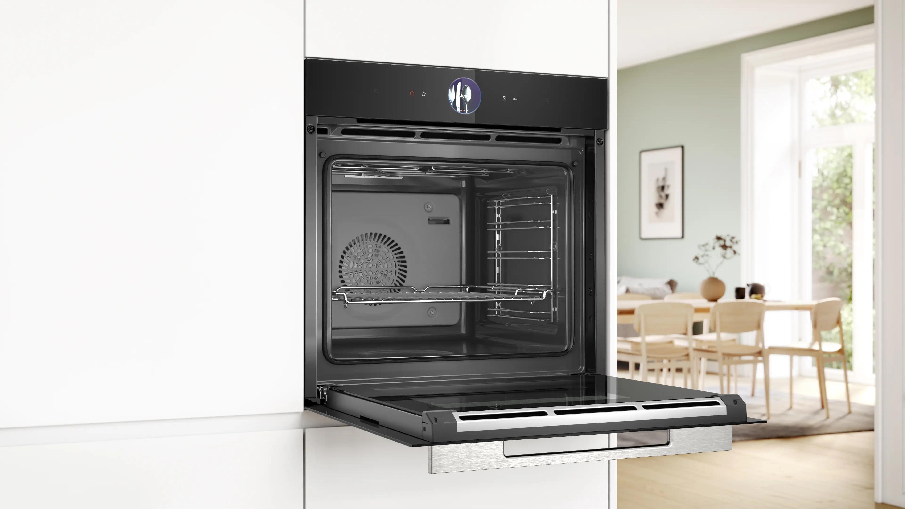 Bosch Serie 8 Buhar Destekli Ankastre Fırın 60 x 60 cm Siyah HRG7361B1 - görsel 4