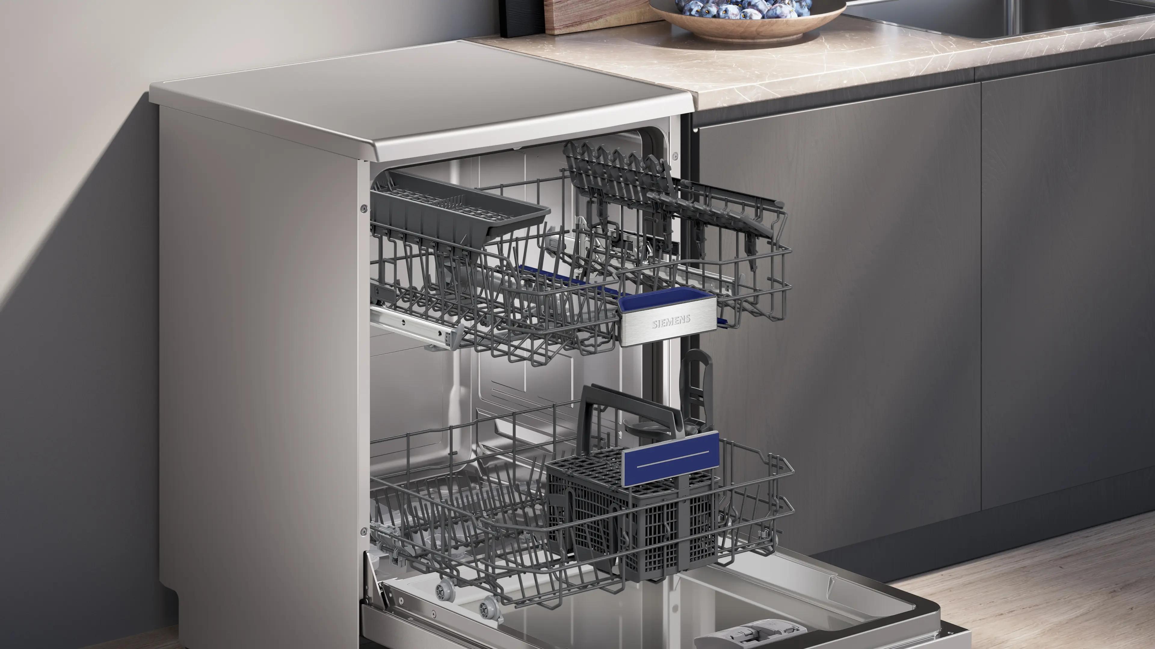 SIEMENS iQ500 Solo Bulaşık Makinesi 60 cm Kolay Temizlenebilir Inox SN25EI63KT - görsel 3