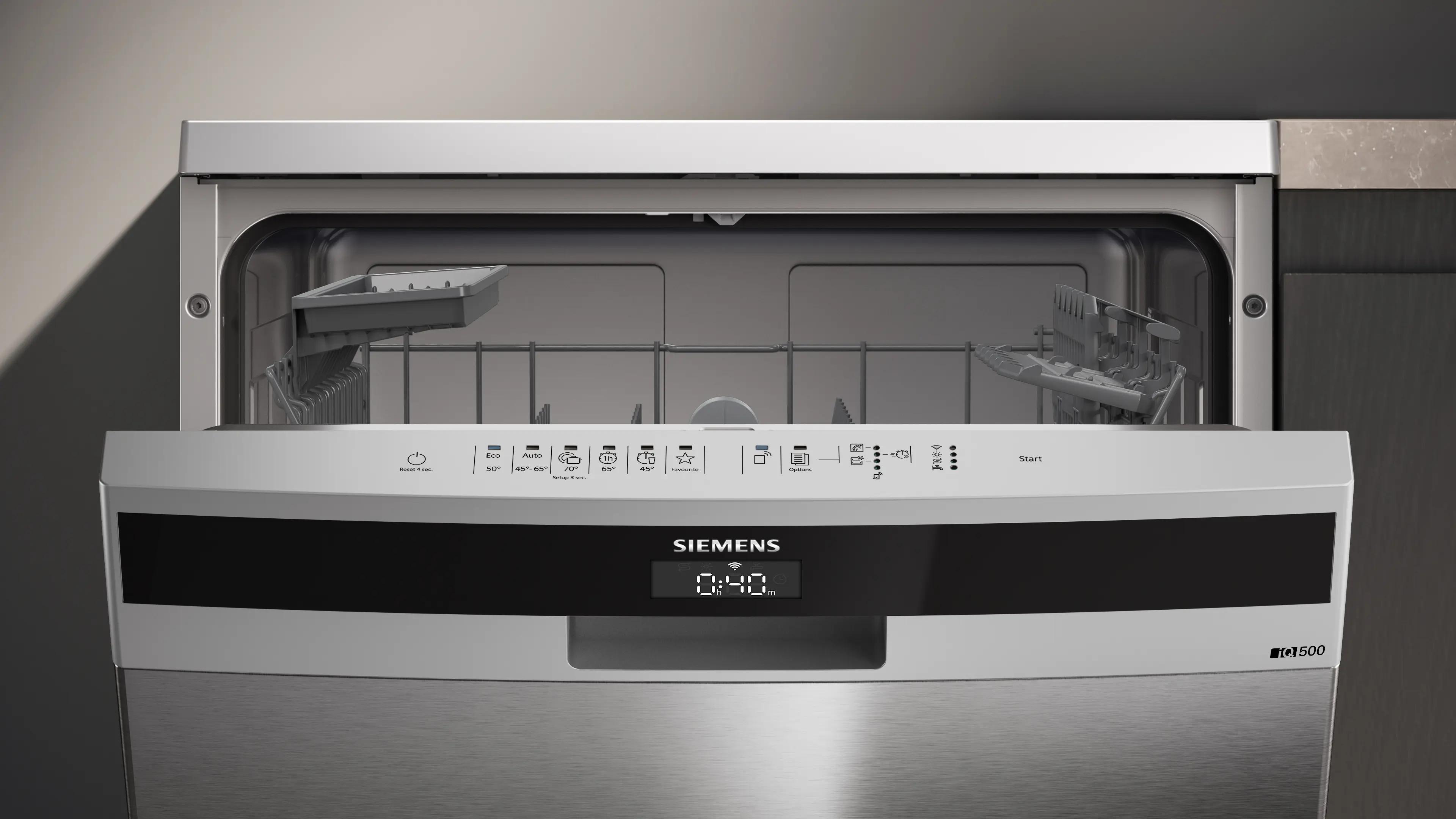 SIEMENS iQ500 Solo Bulaşık Makinesi 60 cm Kolay Temizlenebilir Inox SN25EI63KT - görsel 2