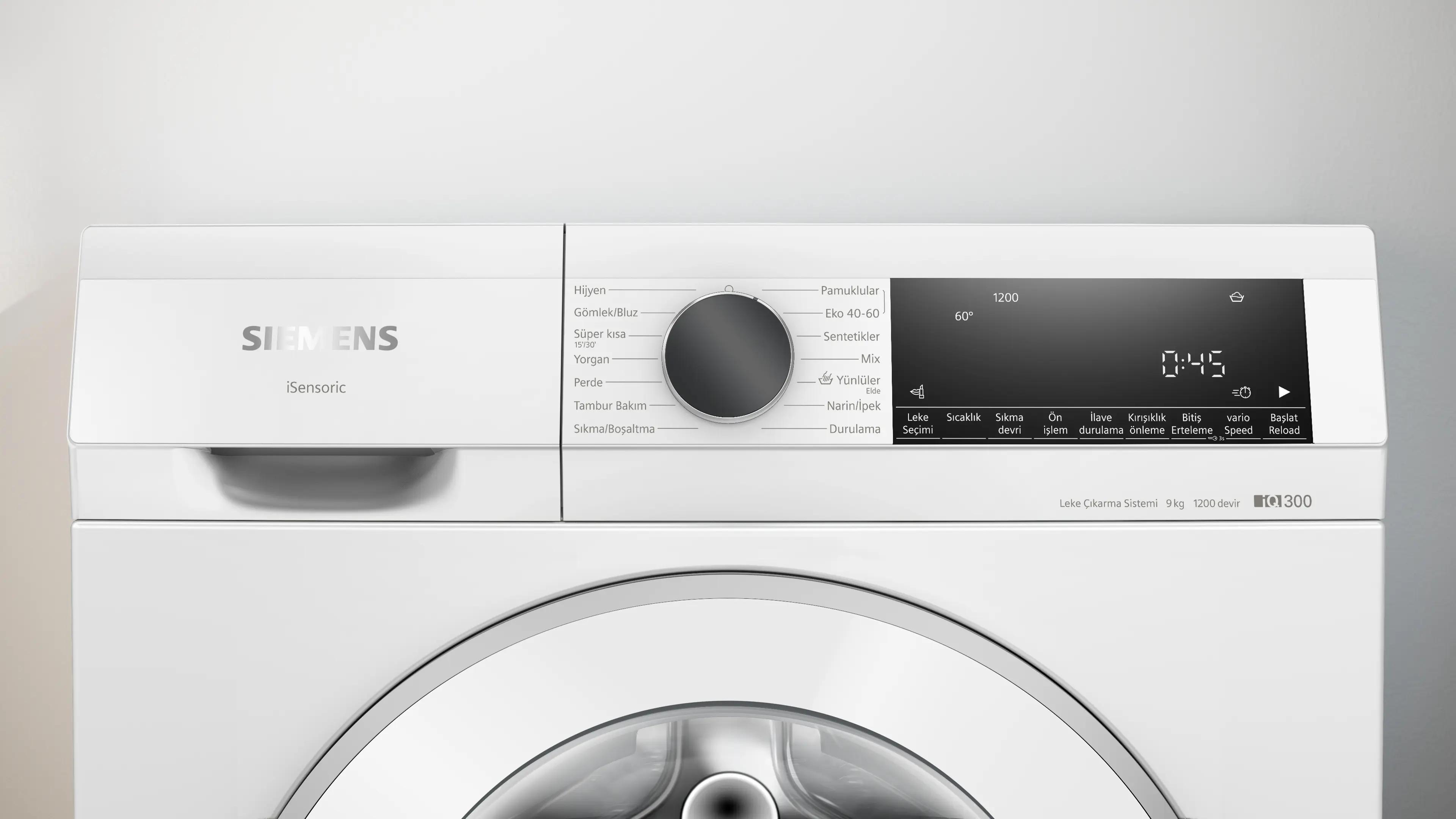 SIEMENS iQ300 Çamaşır Makinesi 9 kg maks. 1200 dev./dak. WG42A2X3TR - görsel 2