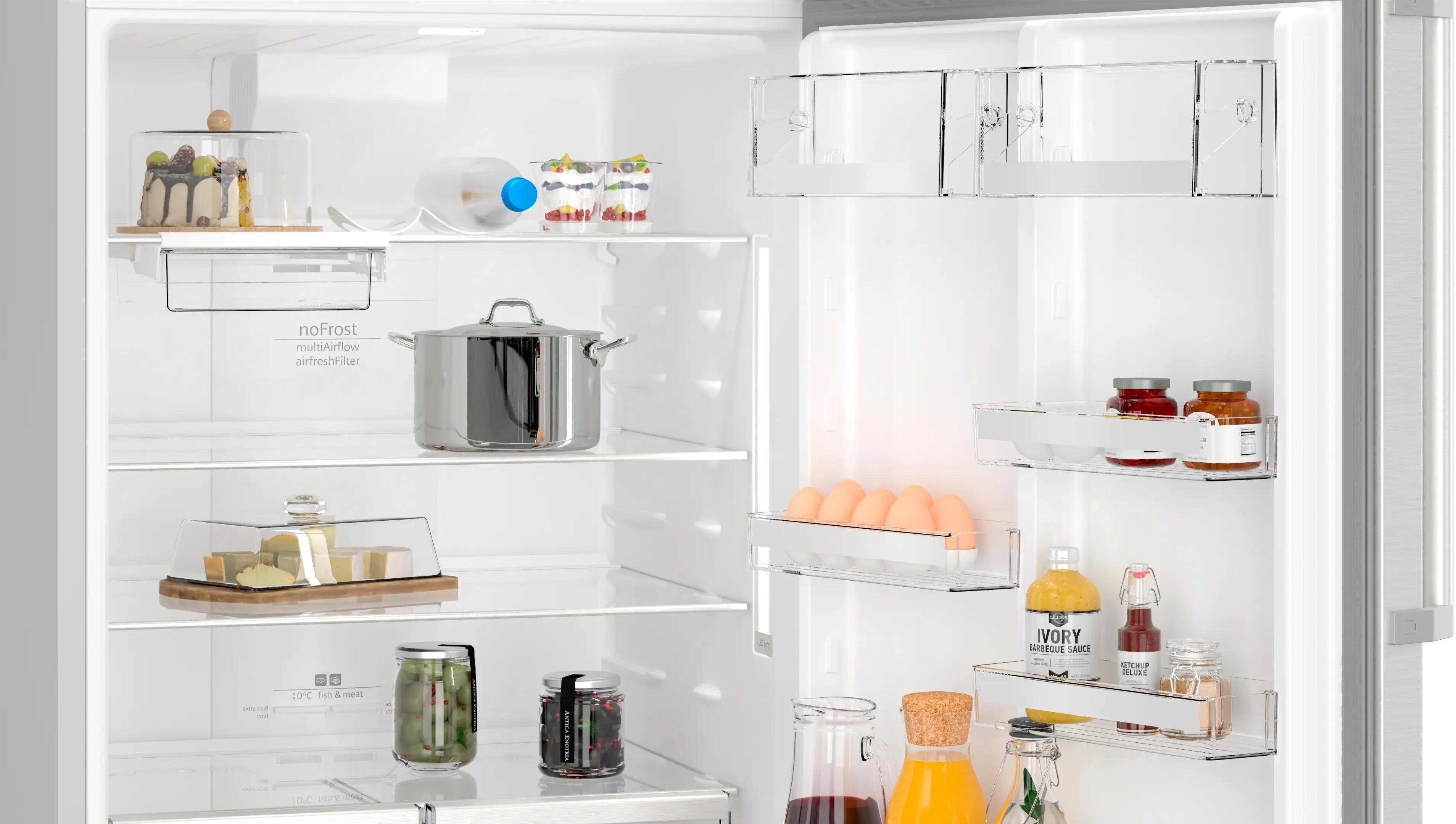 SIEMENS iQ500 Üstten Donduruculu Buzdolabı 186 x 75 cm Paslanmaz çelik KD76NAIE1N - görsel 3