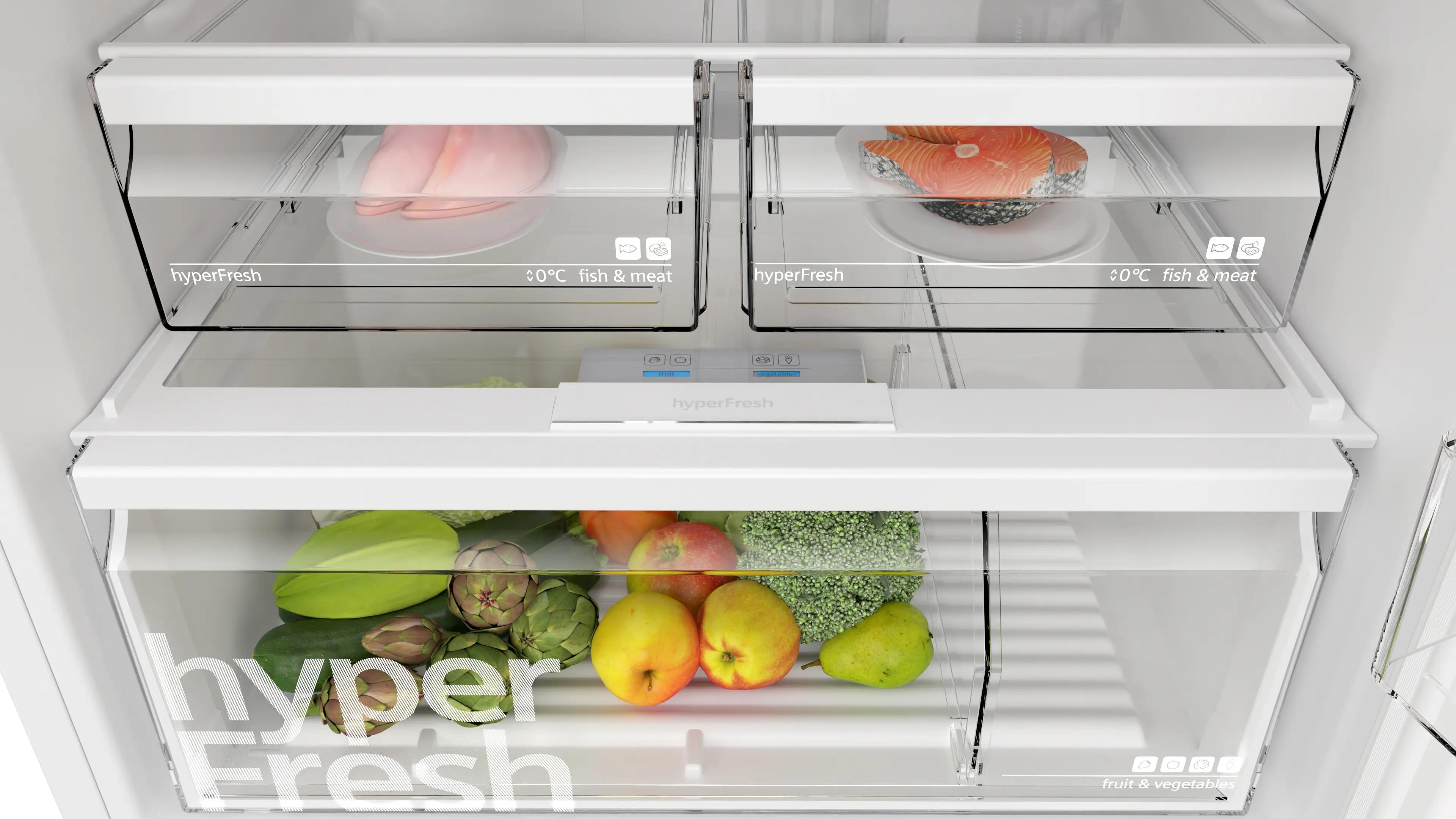 SIEMENS iQ300 Üstten Donduruculu Buzdolabı 186 x 75 cm Beyaz, Total noFrost KD76NXWE1N - görsel 4