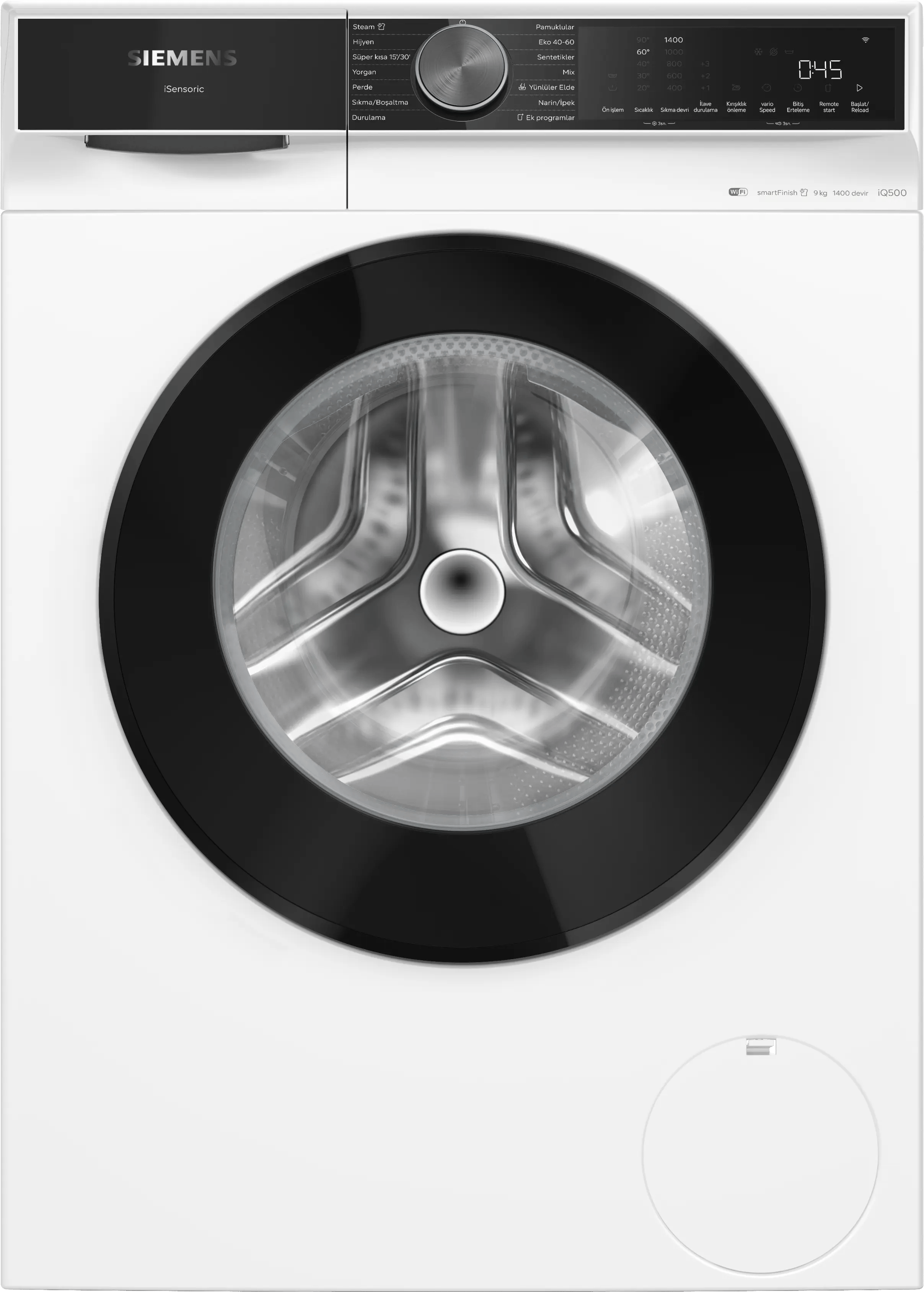 SIEMENS iQ500 Çamaşır Makinesi 9 kg maks. 1400 dev./dak. WG44K2Z0TR
