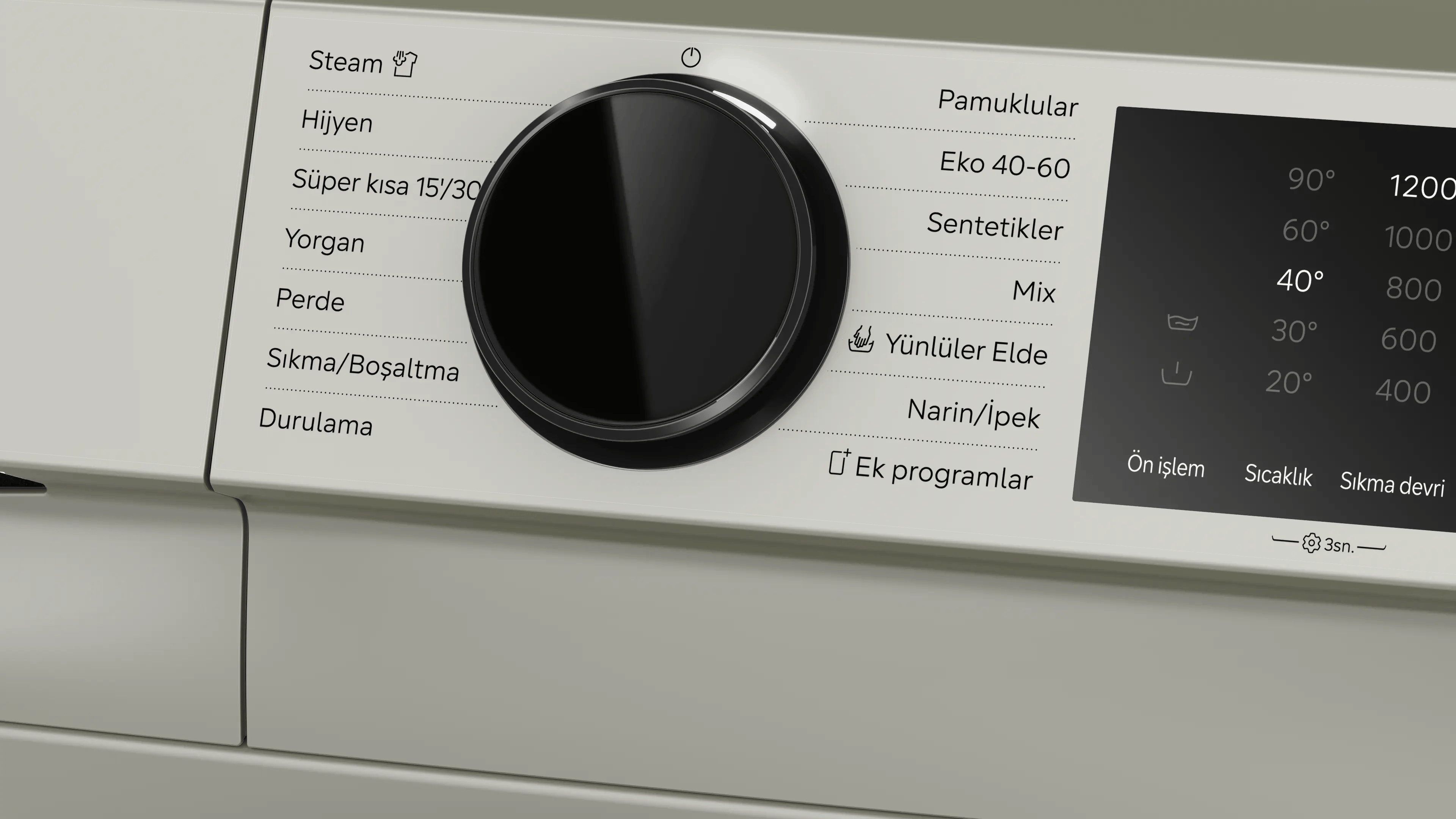 SIEMENS iQ500 Çamaşır Makinesi 9 kg maks. 1200 dev./dak., Gümüş WG42K2ZXTR - görsel 3