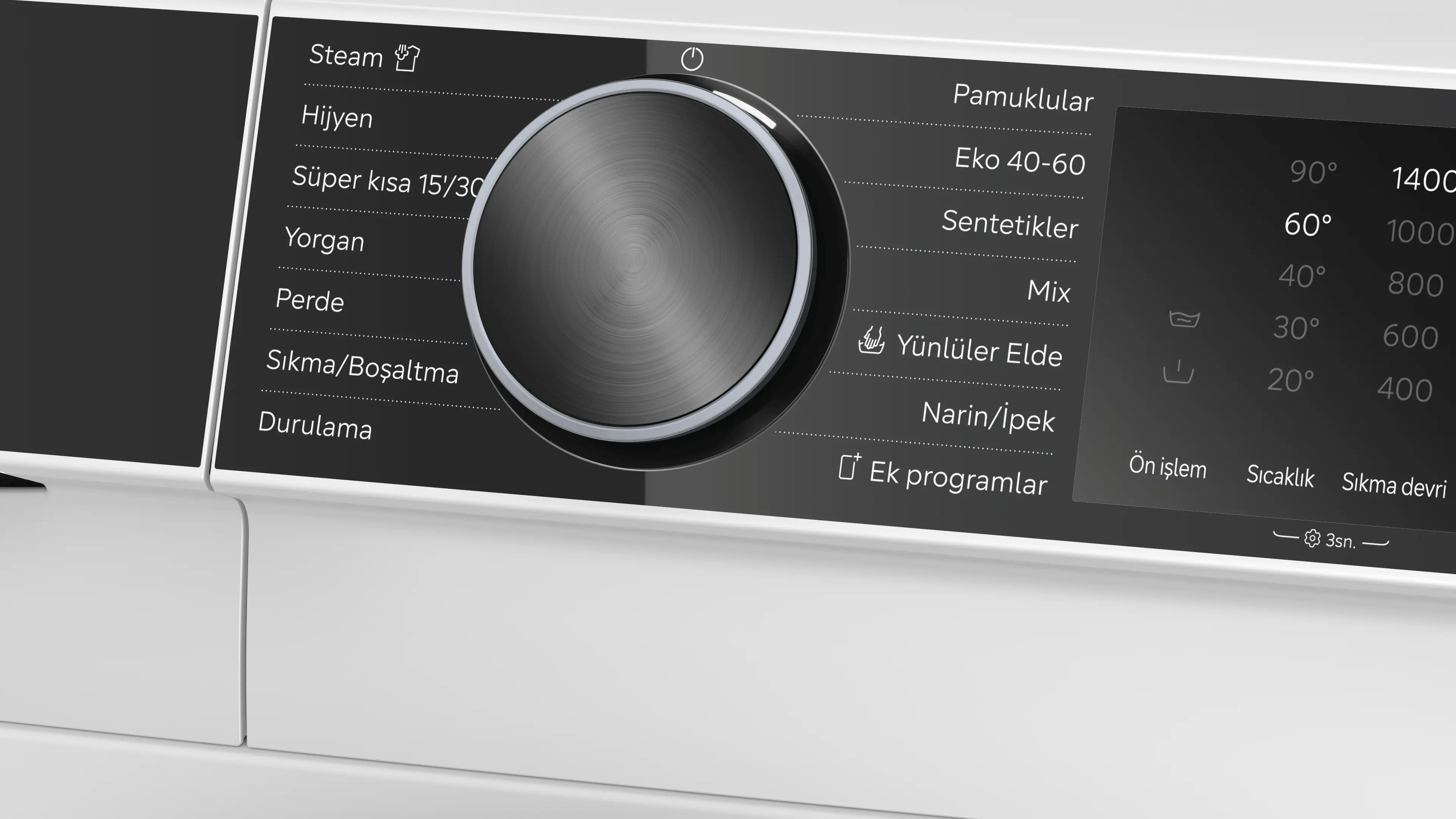 SIEMENS iQ500 Çamaşır Makinesi 9 kg maks. 1400 dev./dak. WG44K2Z0TR - görsel 3