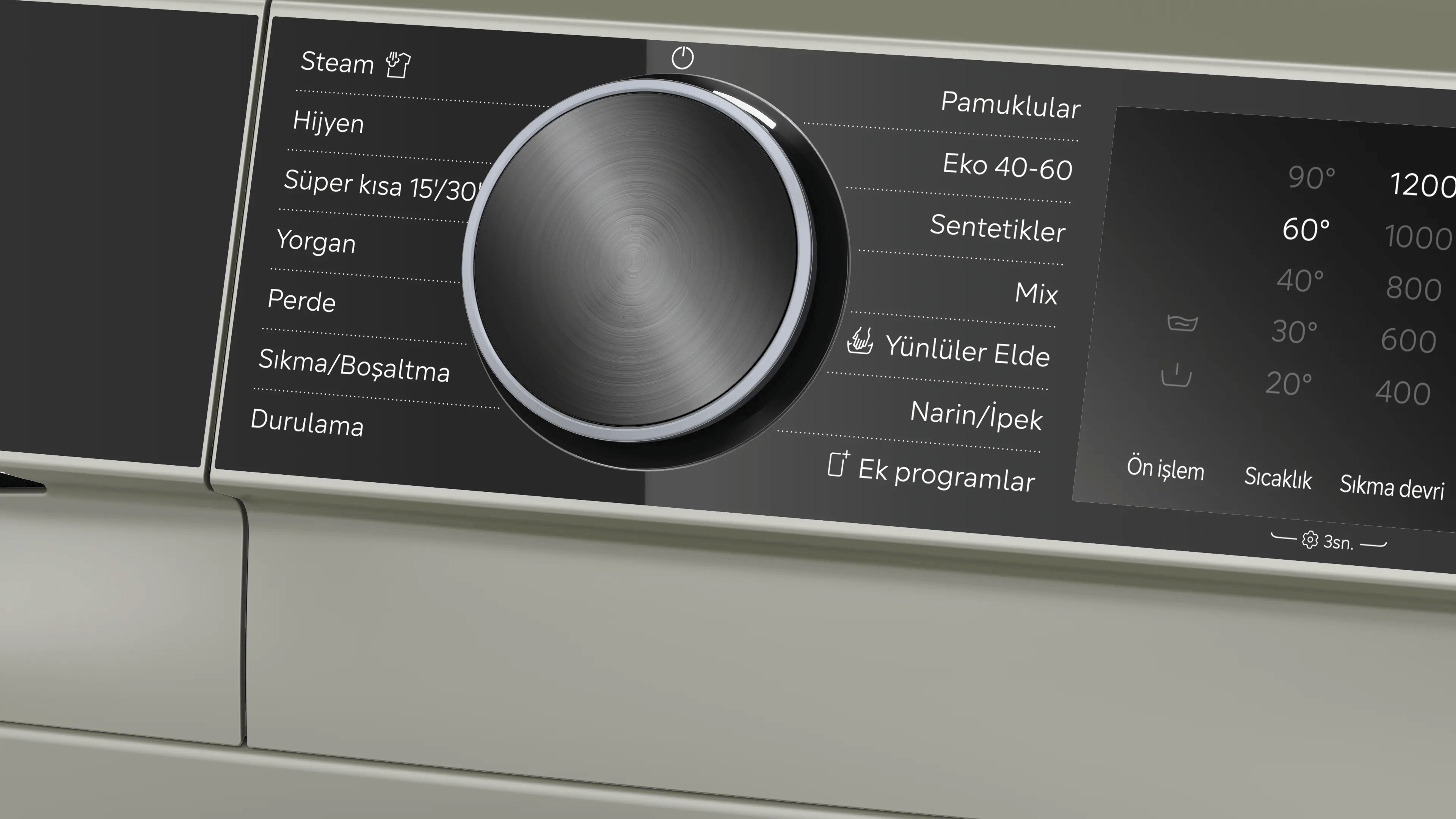 SIEMENS iQ500 Çamaşır Makinesi 10 kg maks. 1200 dev./dak., Gümüş WG52K2ZXTR - görsel 3