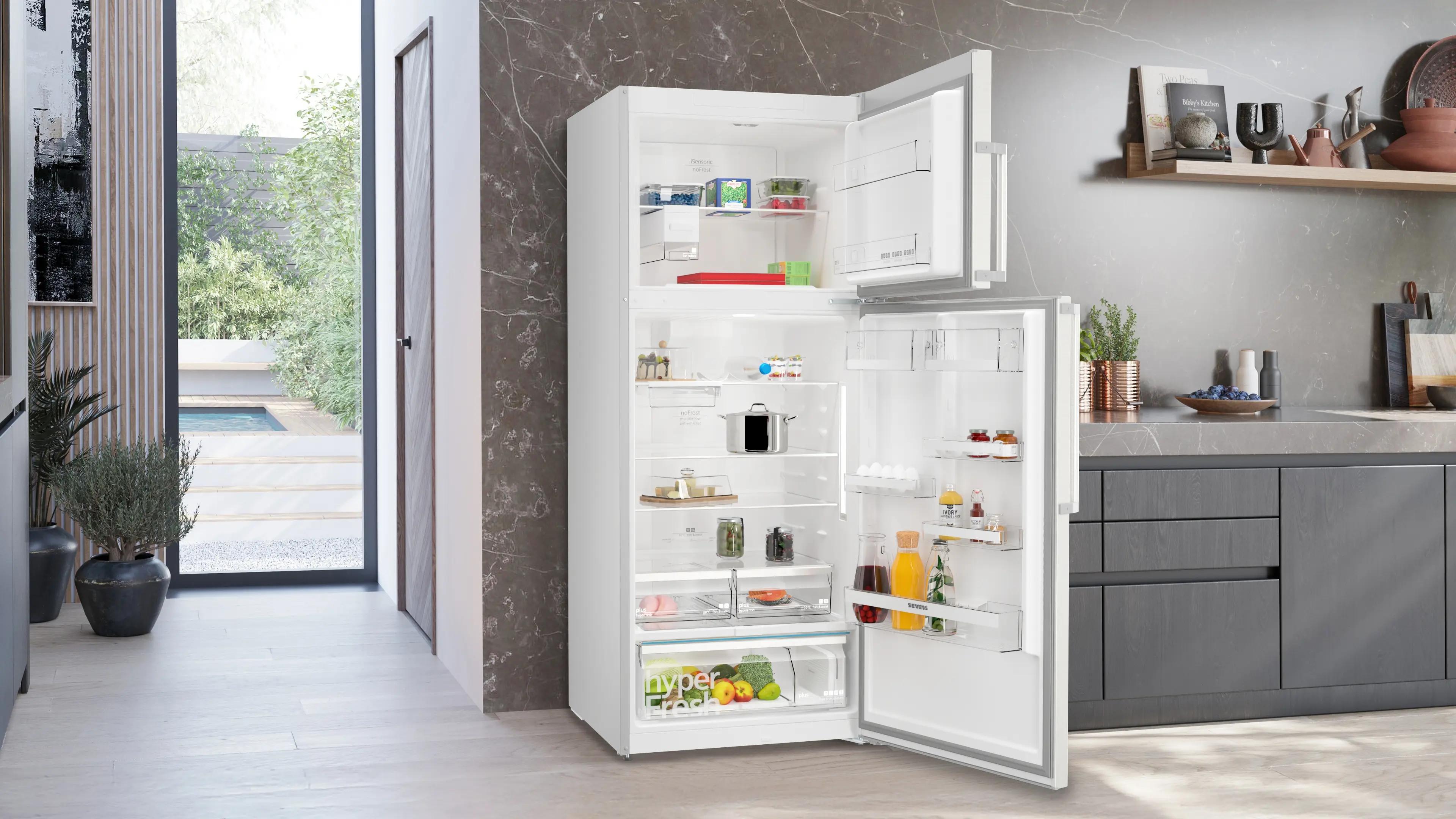 SIEMENS iQ500 Üstten Donduruculu Buzdolabı 186 x 75 cm Paslanmaz çelik KD76NAIE1N - görsel 2