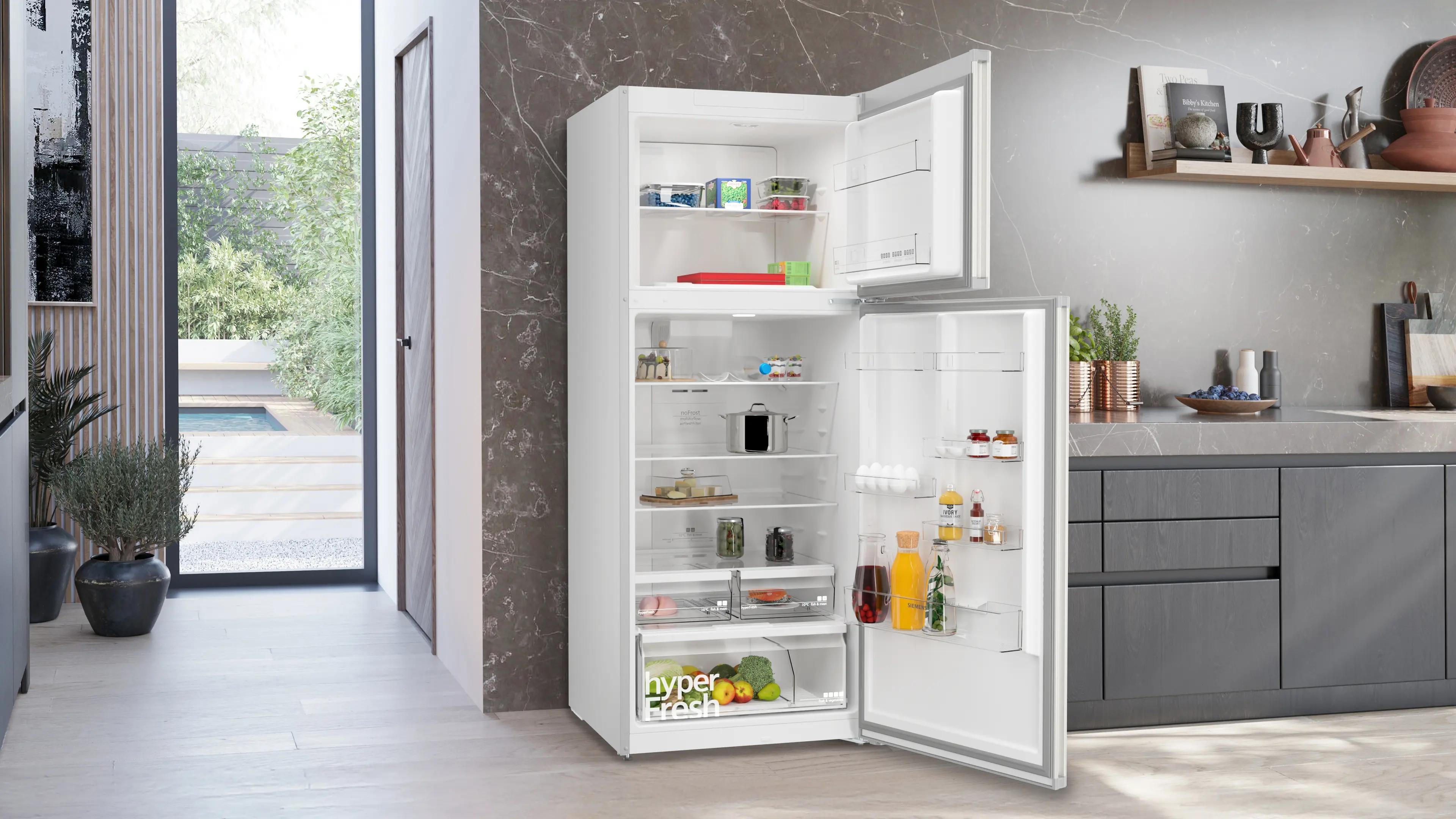 SIEMENS iQ500 Üstten Donduruculu Buzdolabı 186 x 75 cm Paslanmaz çelik KD76NXIE1N - görsel 2