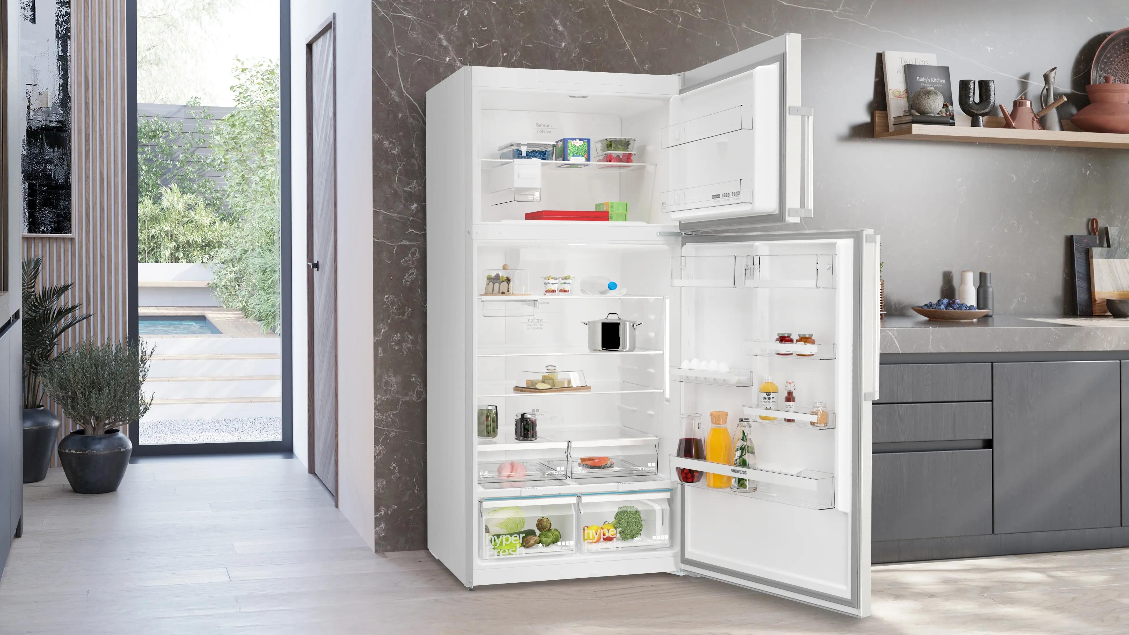 SIEMENS iQ500 Üstten Donduruculu Buzdolabı 186 x 86 cm Paslanmaz çelik KD86NAID1N - görsel 3