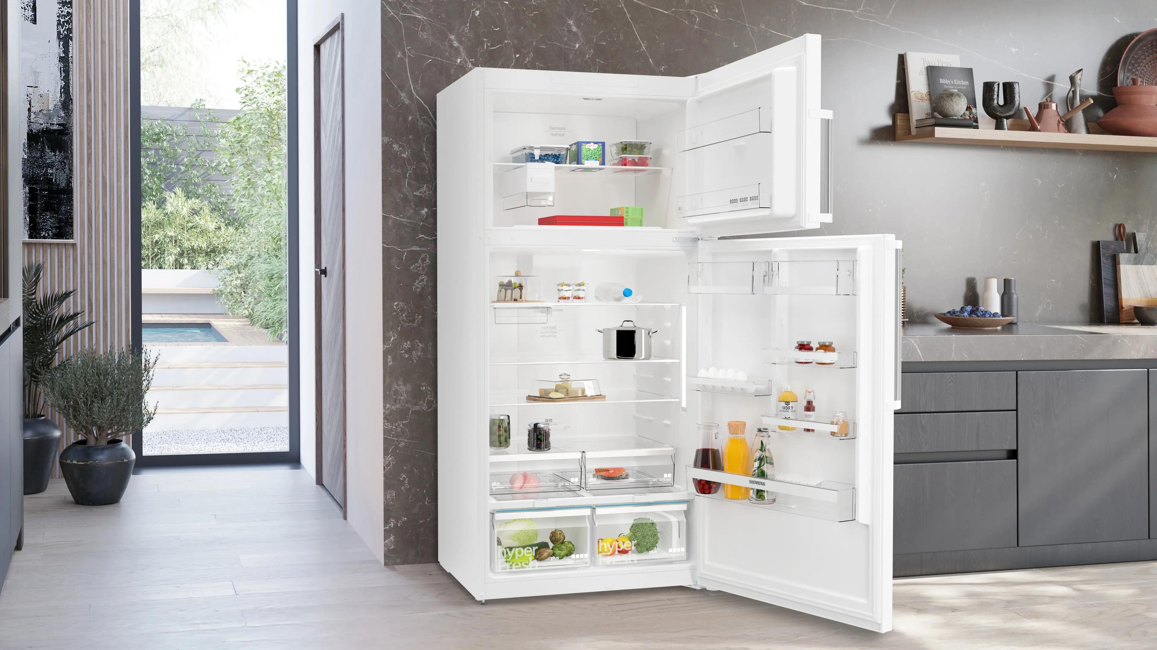 SIEMENS iQ500 Üstten Donduruculu Buzdolabı 186 x 86 cm Beyaz, Total noFrost KD86NAWE1N - görsel 2