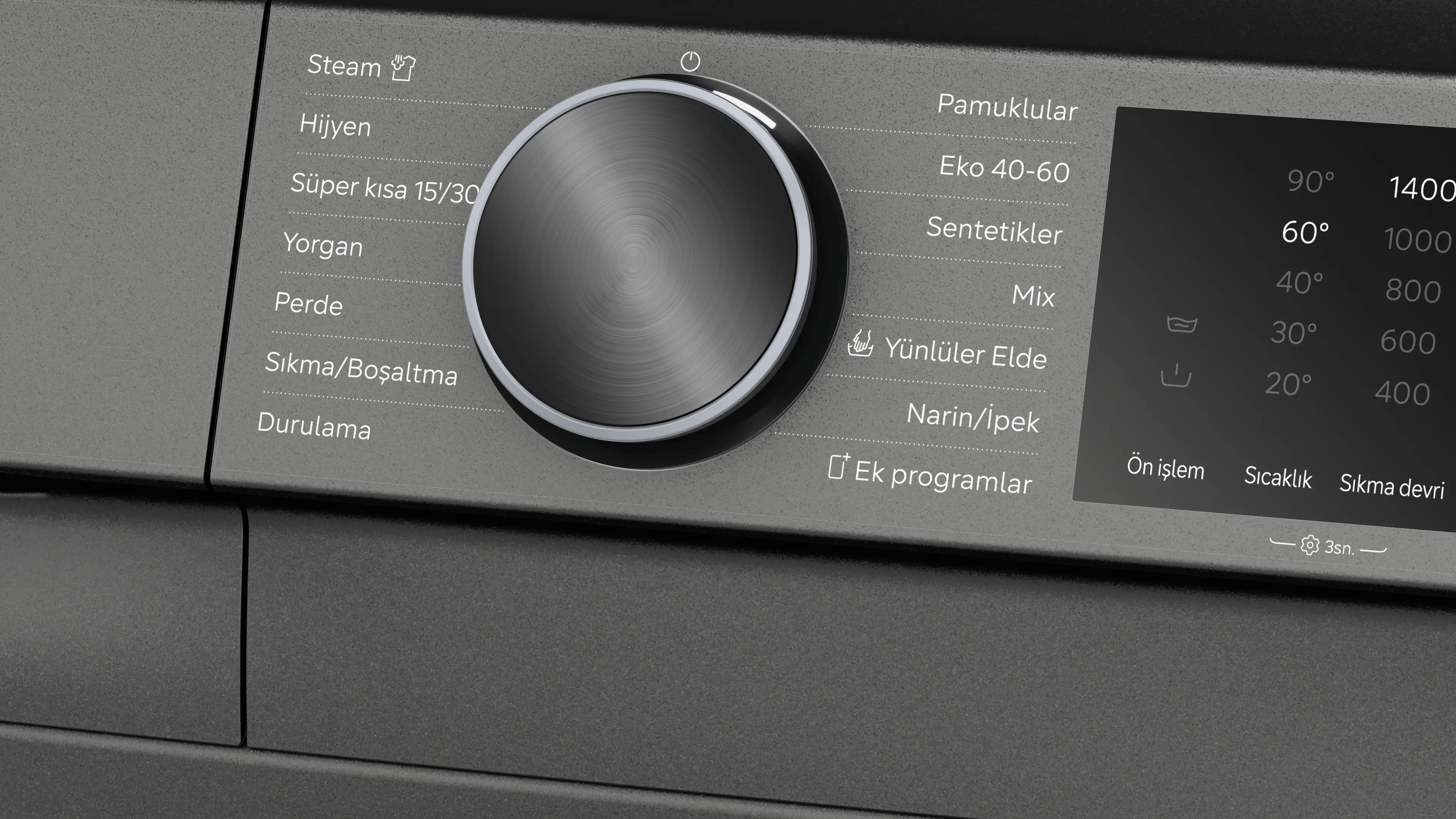 SIEMENS iQ500 Çamaşır Makinesi 11 kg maks. 1400 dev./dak., Antrasit WG64K2ZRTR - görsel 3