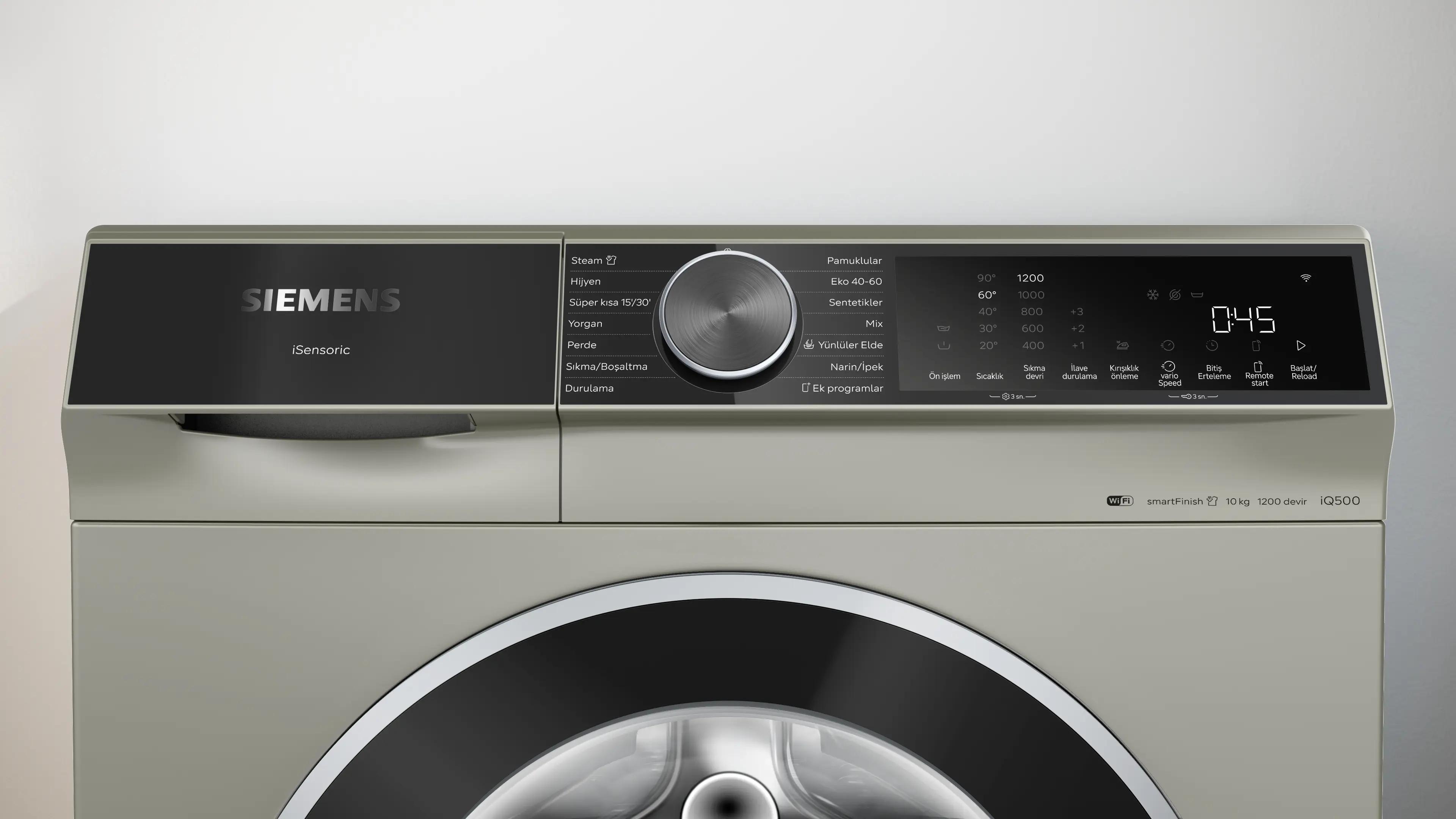 SIEMENS iQ500 Çamaşır Makinesi 10 kg maks. 1200 dev./dak., Gümüş WG52K2ZSTR - görsel 2