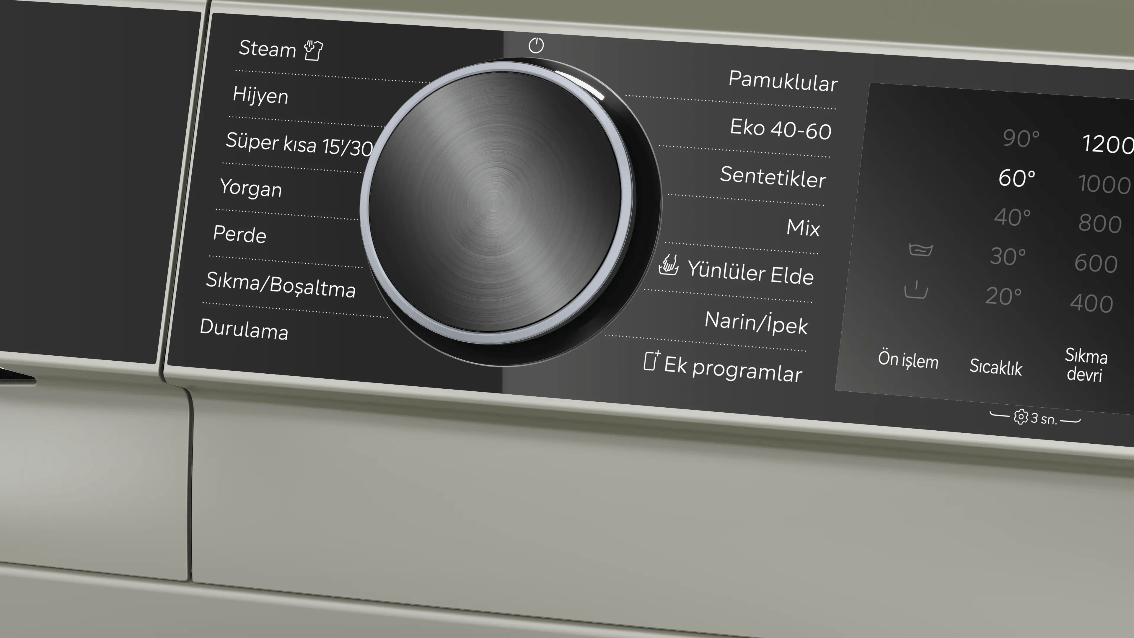 SIEMENS iQ500 Çamaşır Makinesi 10 kg maks. 1200 dev./dak., Gümüş WG52K2ZSTR - görsel 3