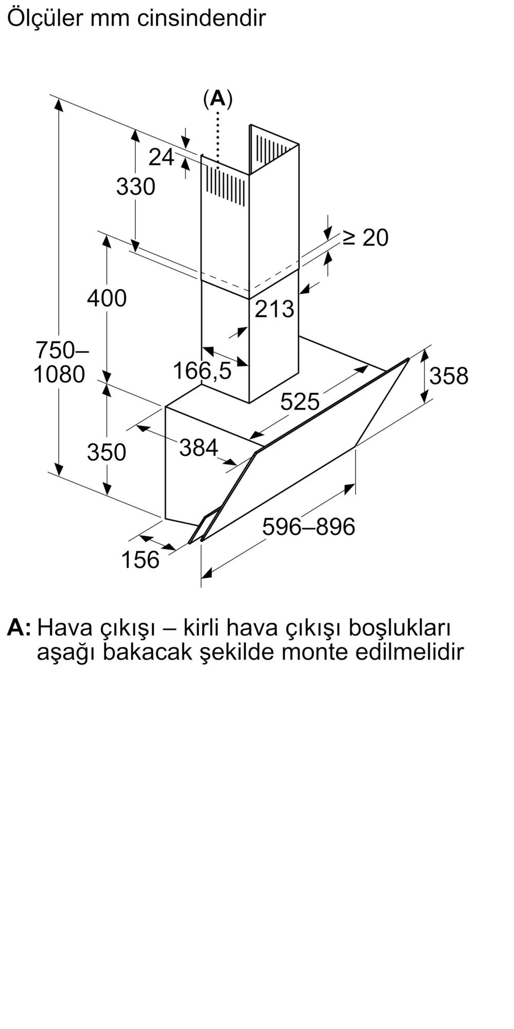 Bosch Serie 8 Duvar Tipi Davlumbaz 60 cm Beyaz Cam Yüzey, Beyaz DWK68PK20T - görsel 6