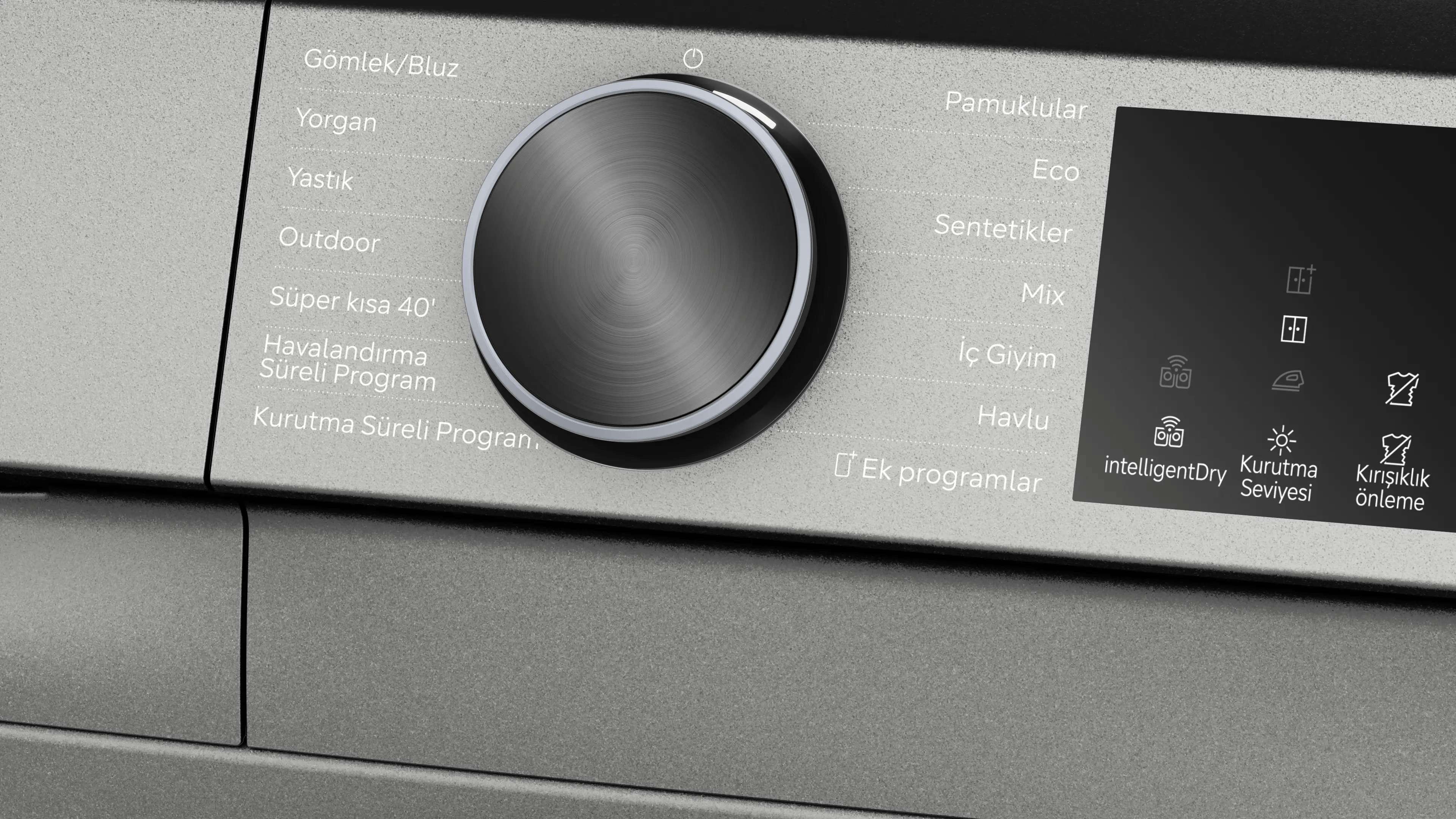 SIEMENS iQ500 Isı Pompalı Kurutma Makinesi 10 kg Antrasit WQ52J20RTR - görsel 2