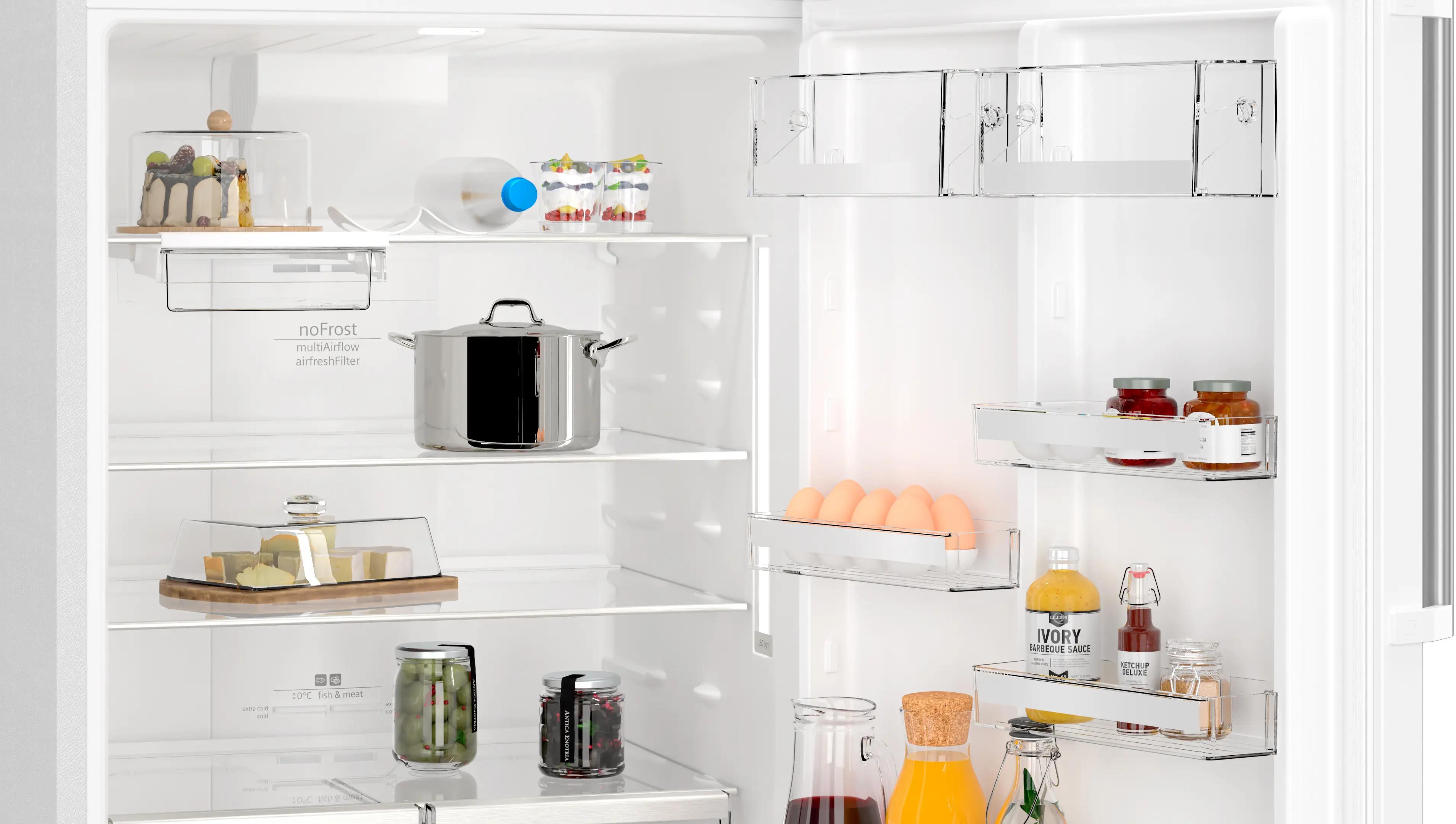 SIEMENS iQ500 Üstten Donduruculu Buzdolabı 186 x 75 cm Beyaz, Total noFrost KD76NAWE1N - görsel 3