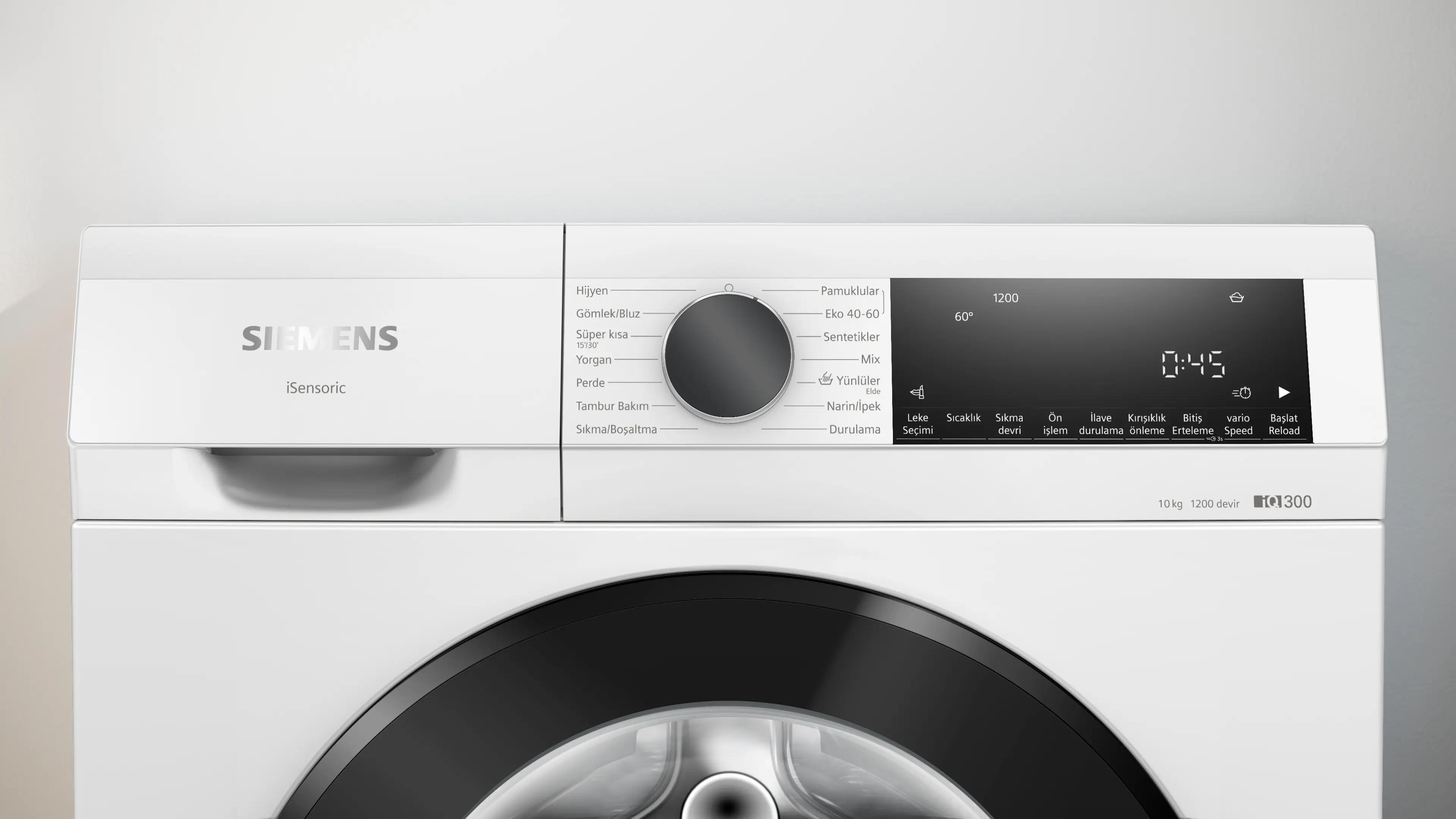 SIEMENS iQ300 Çamaşır Makinesi 10 kg maks. 1200 dev./dak. WG52A203TR - görsel 2