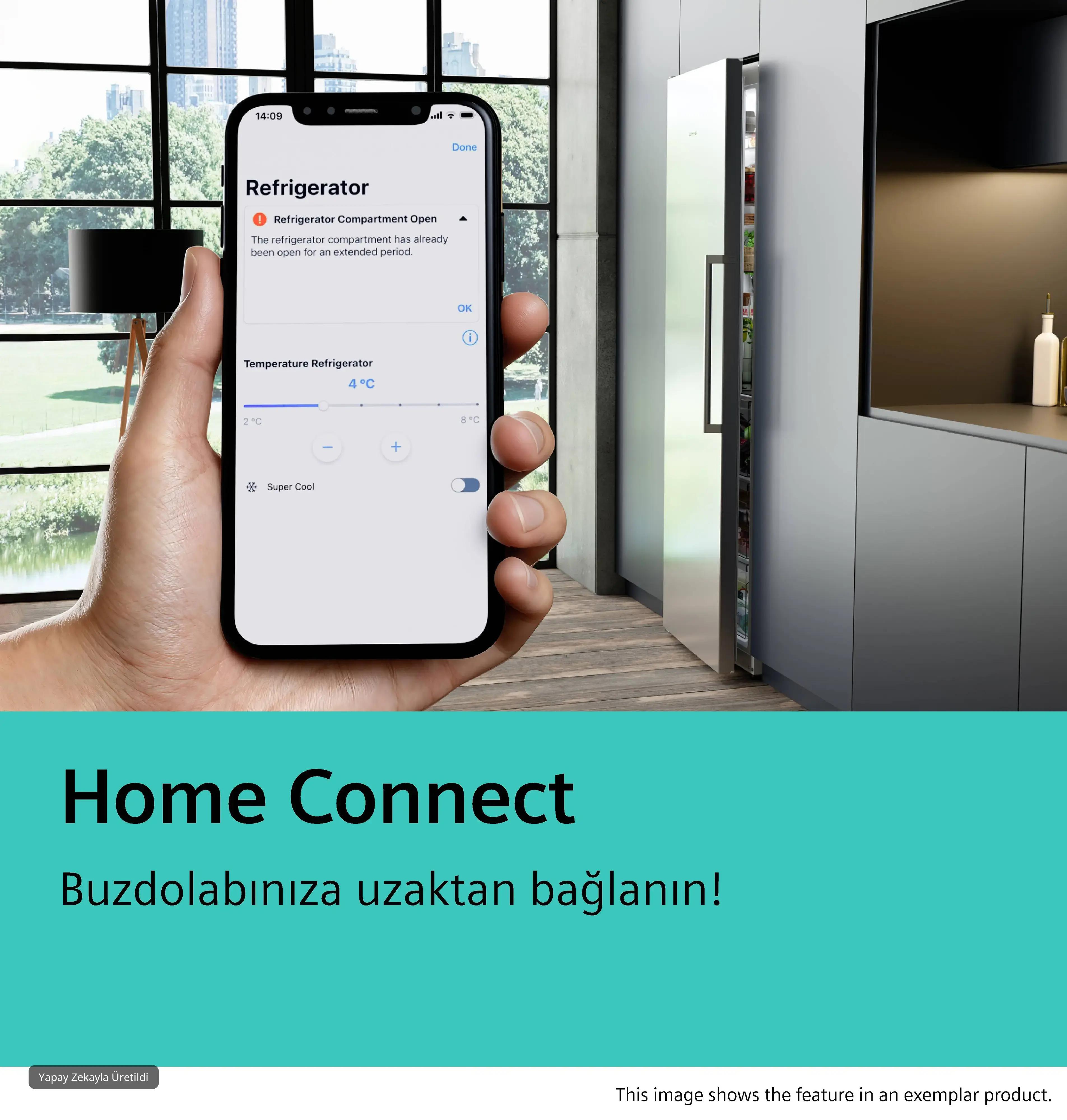SIEMENS iQ700 Alttan Donduruculu Buzdolabı 186 x 86 cm BlackSteel KG86PAXB0N - görsel 4