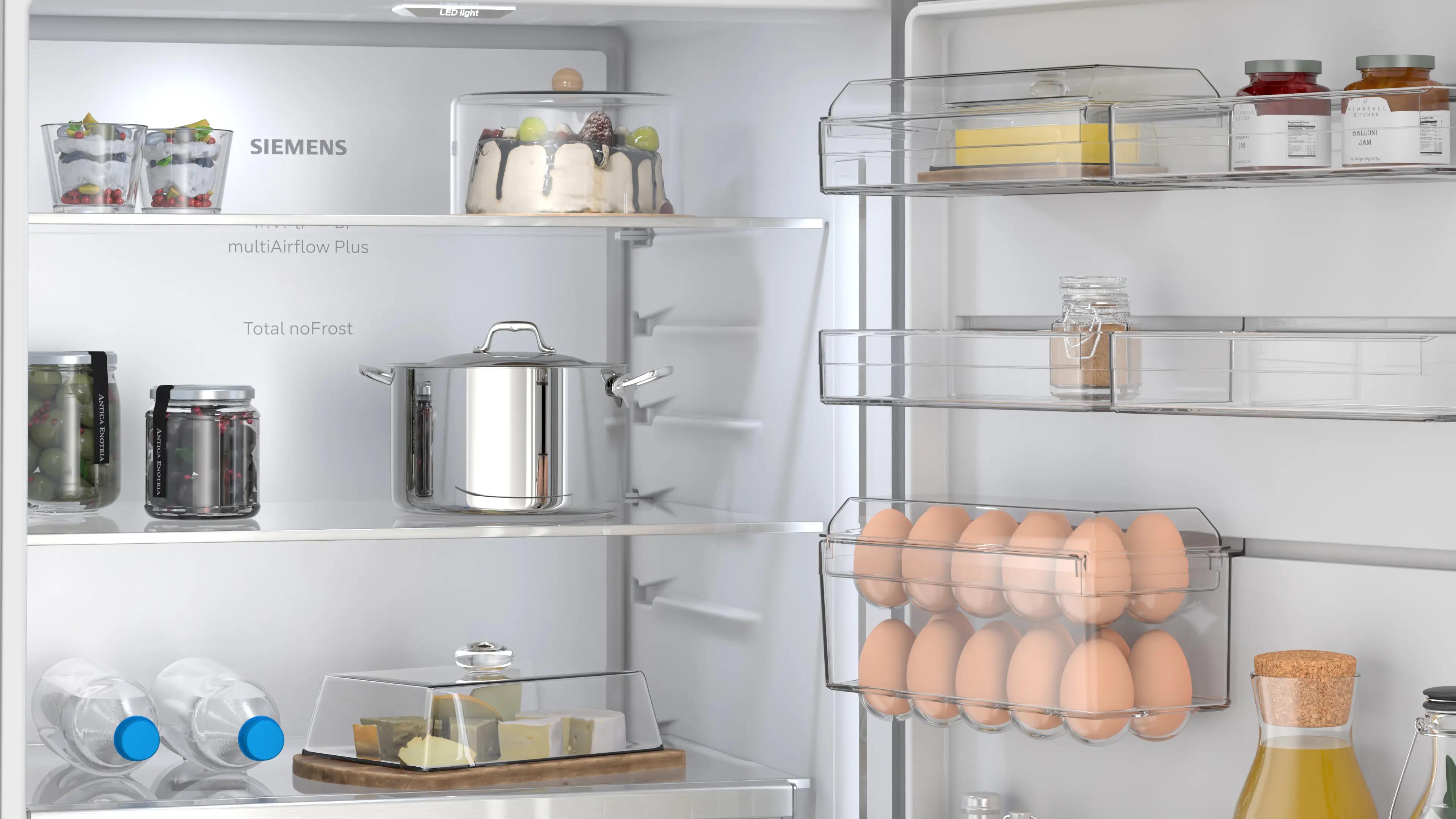 SIEMENS iQ300 Alttan Donduruculu Buzdolabı 186.2 x 69.5 cm Paslanmaz çelik KG56NCID0N - görsel 4