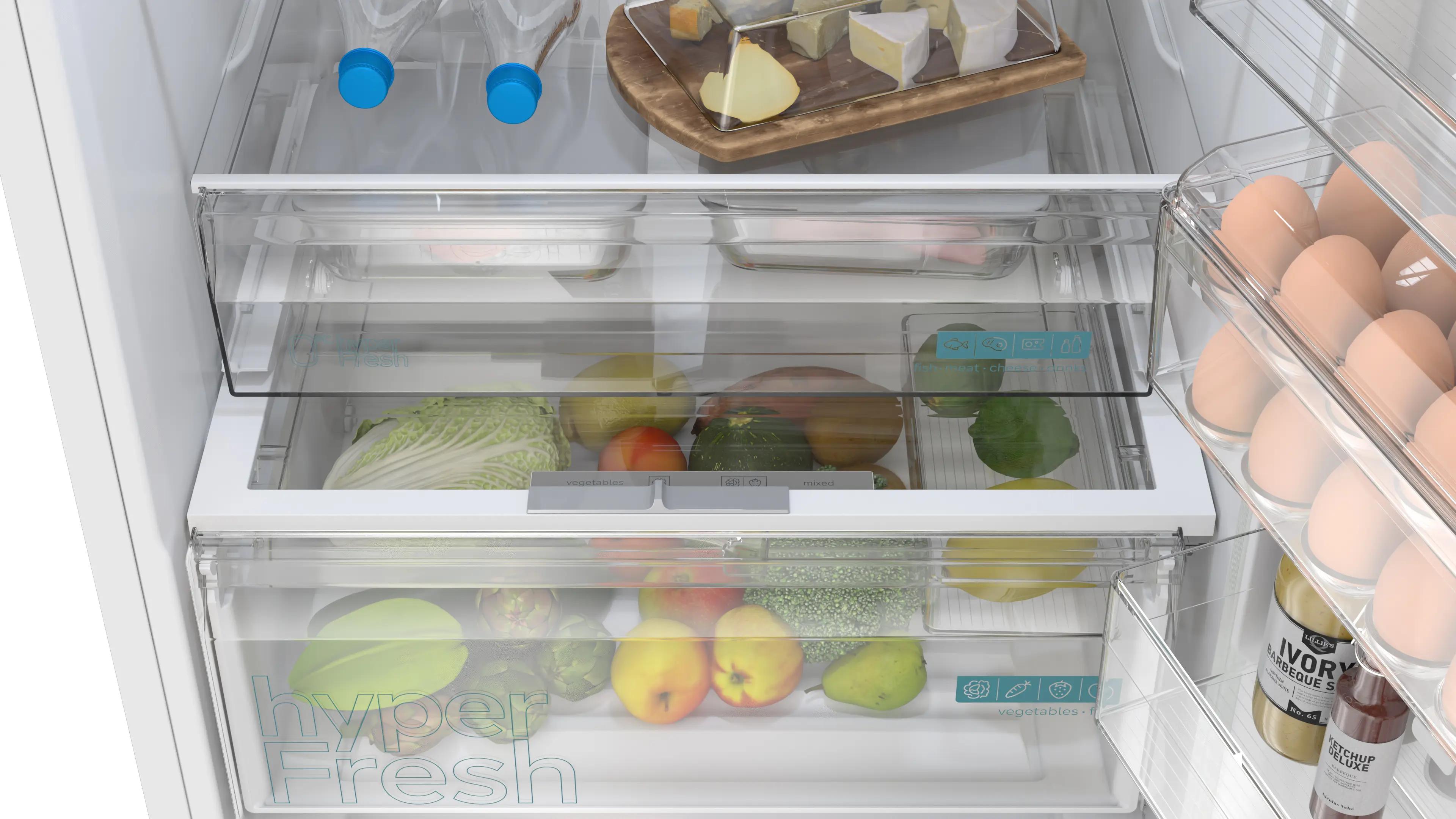 SIEMENS iQ300 Alttan Donduruculu Buzdolabı 186.2 x 69.5 cm Beyaz, Total noFrost KG56NVWD0N - görsel 3